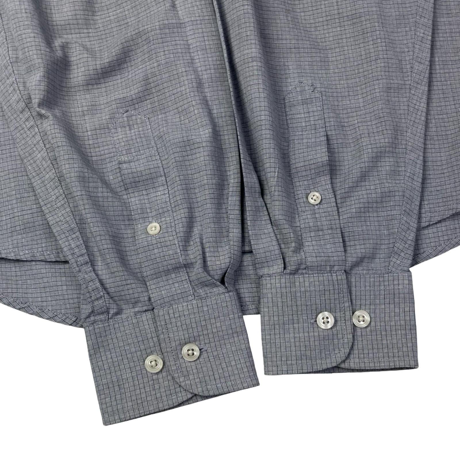 Vintage Balmain Button Micro Checkered Button-Up Shirt
