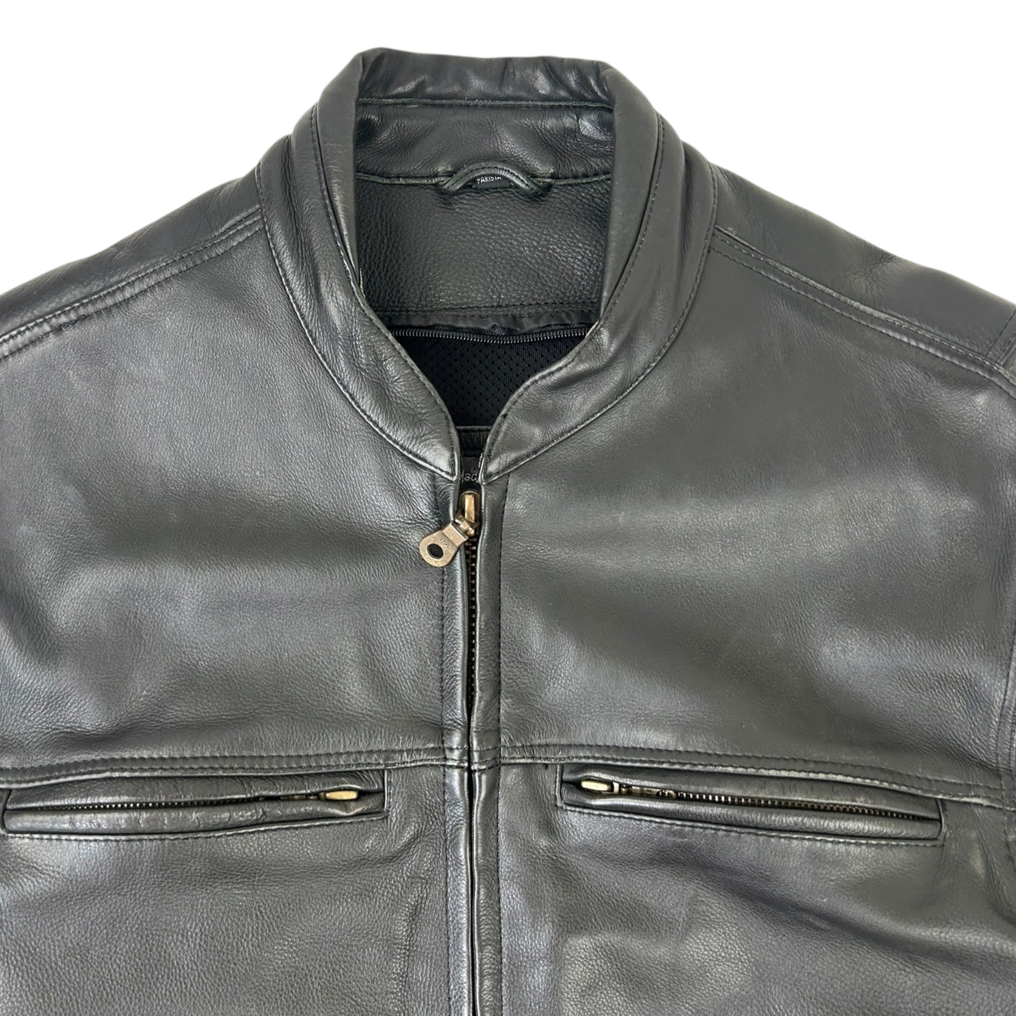 Vintage Leather Biker Jacket