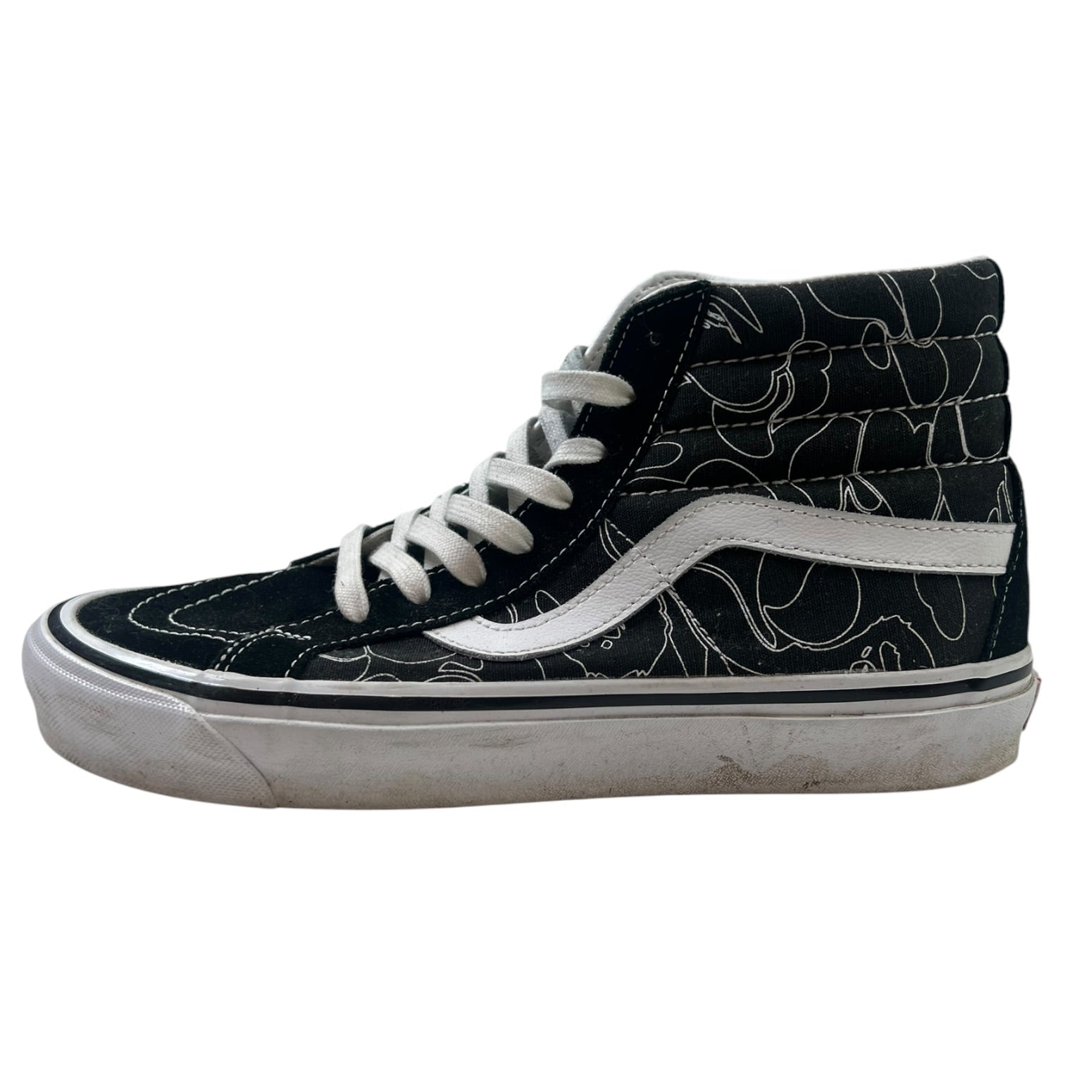 Bape X Vans Sk8 Hi 38 DX Black/White