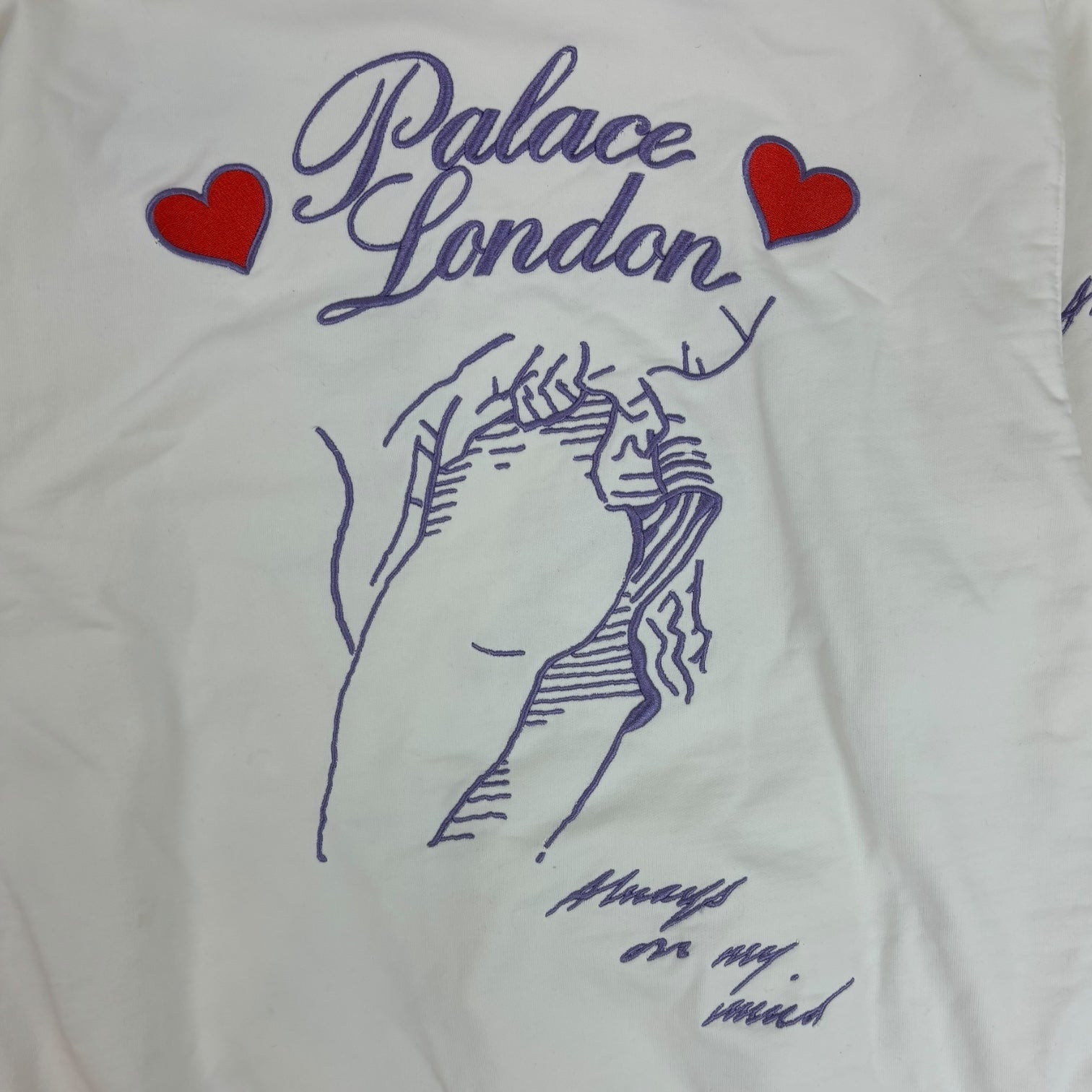 Palace Love Letter Hoodie White