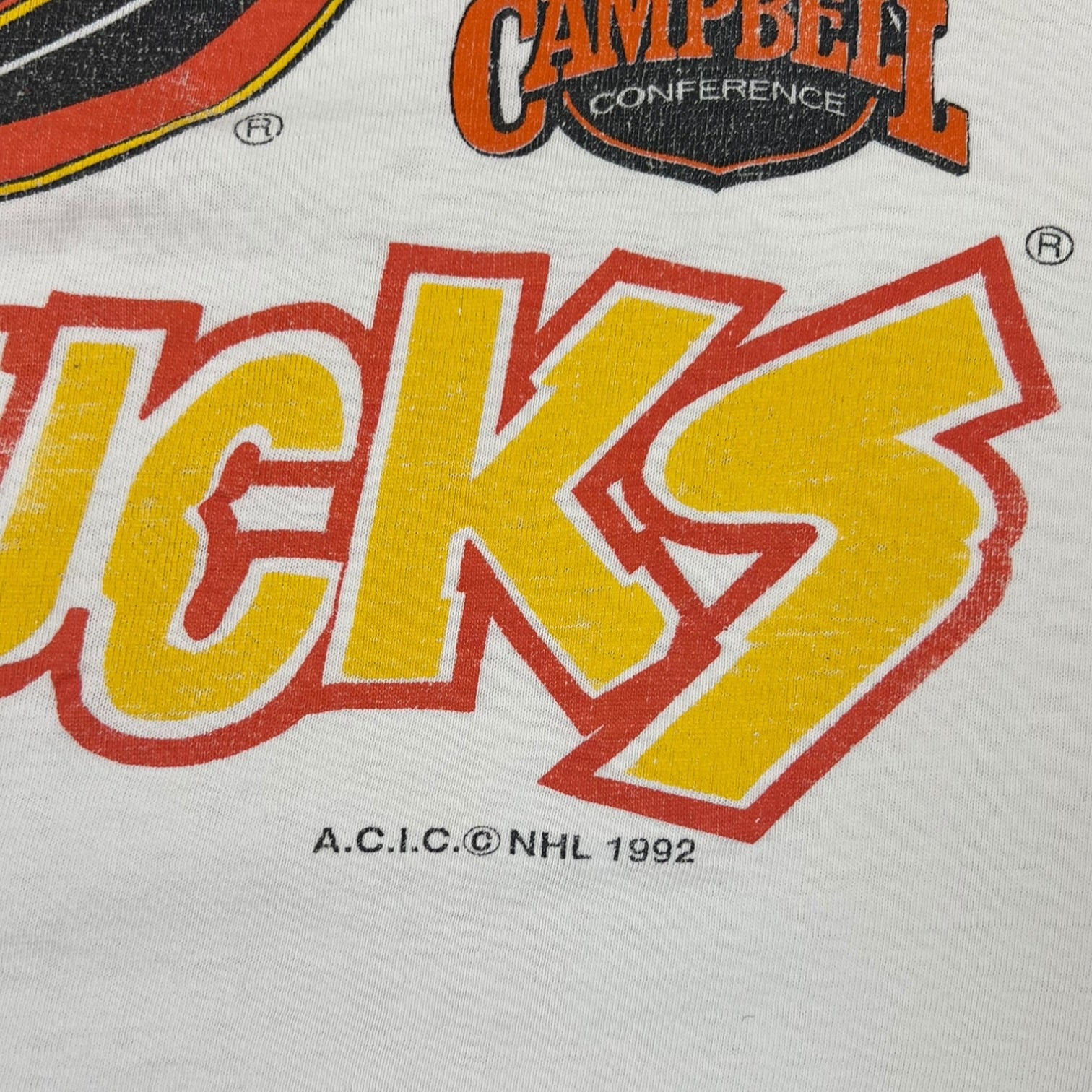 Vintage ‘92 Vancouver Canucks T-Shirt White