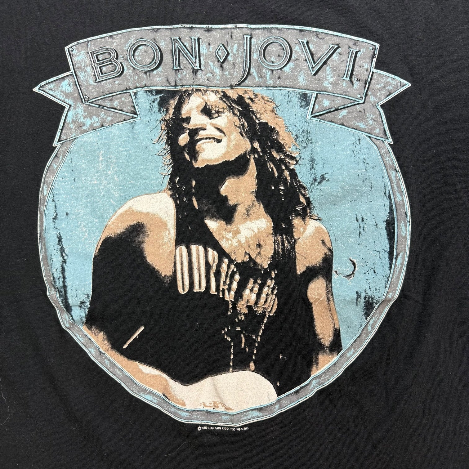 1989 Bon Jovi New Jersey Tee Black