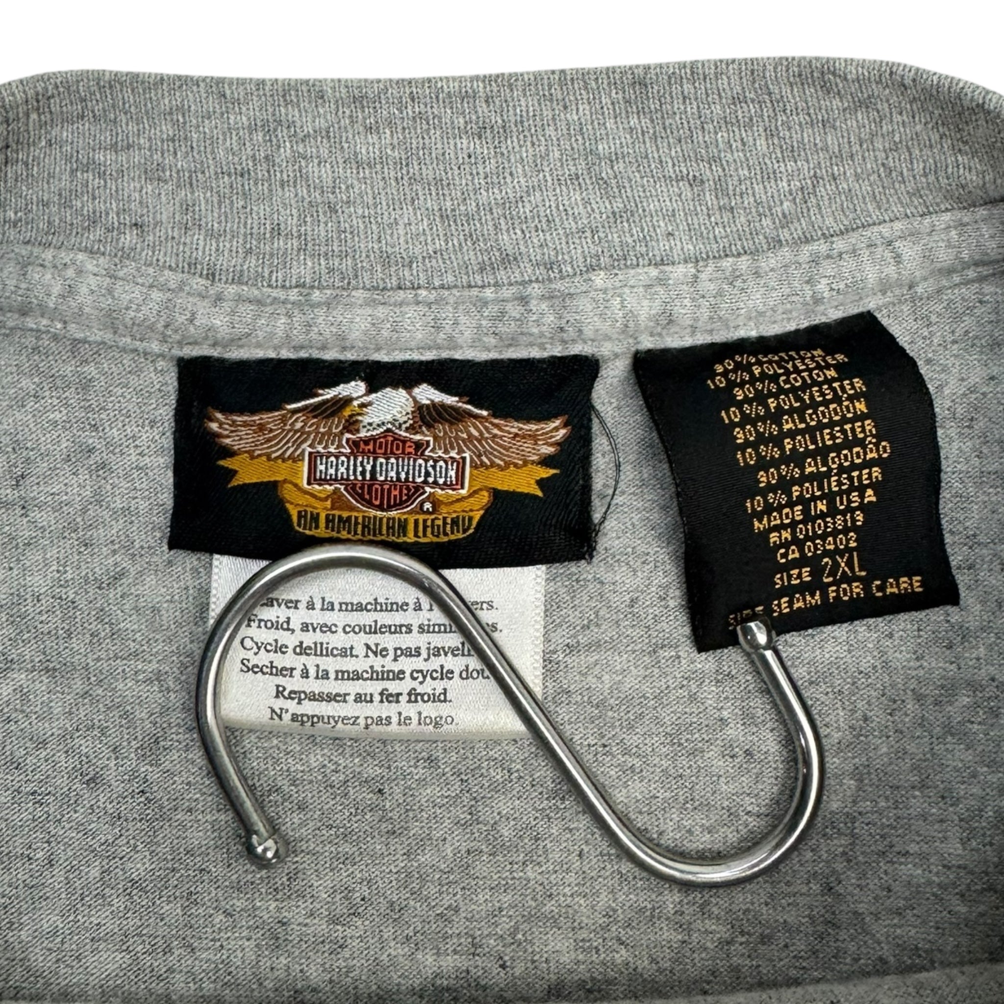 2003 Harley Davidson Felt Embroidered T-Shirt