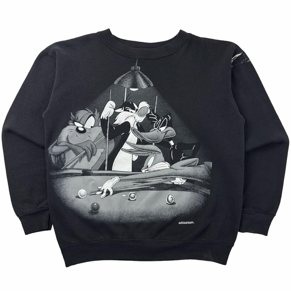 1994 Looney Tunes Pool Haul Crewneck Black/White