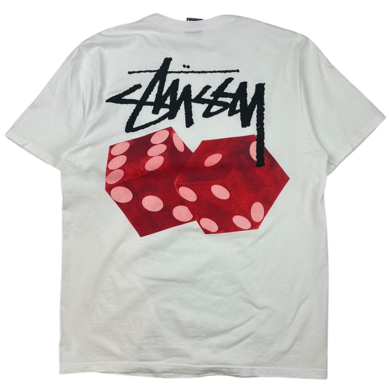 Stussy Dice T-Shirt White/Red