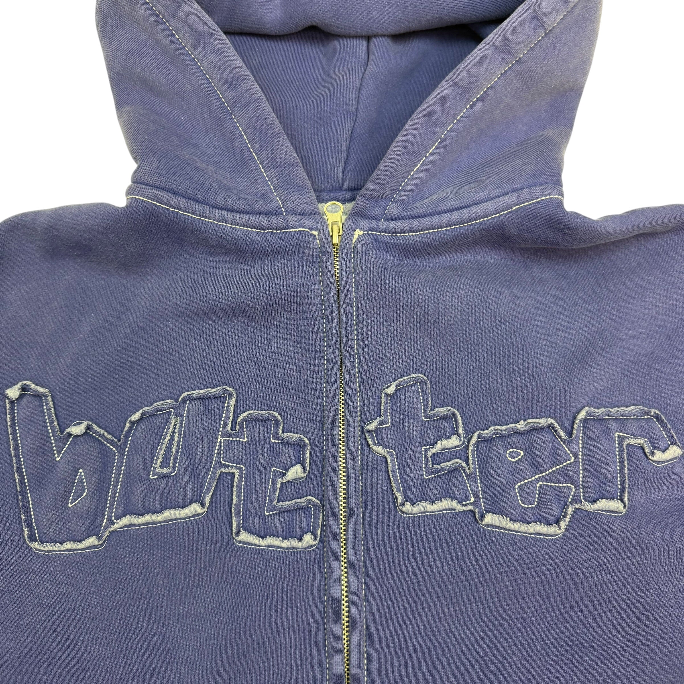 Butter Goods Mineral Wash Zip Thru Hoodie Purple