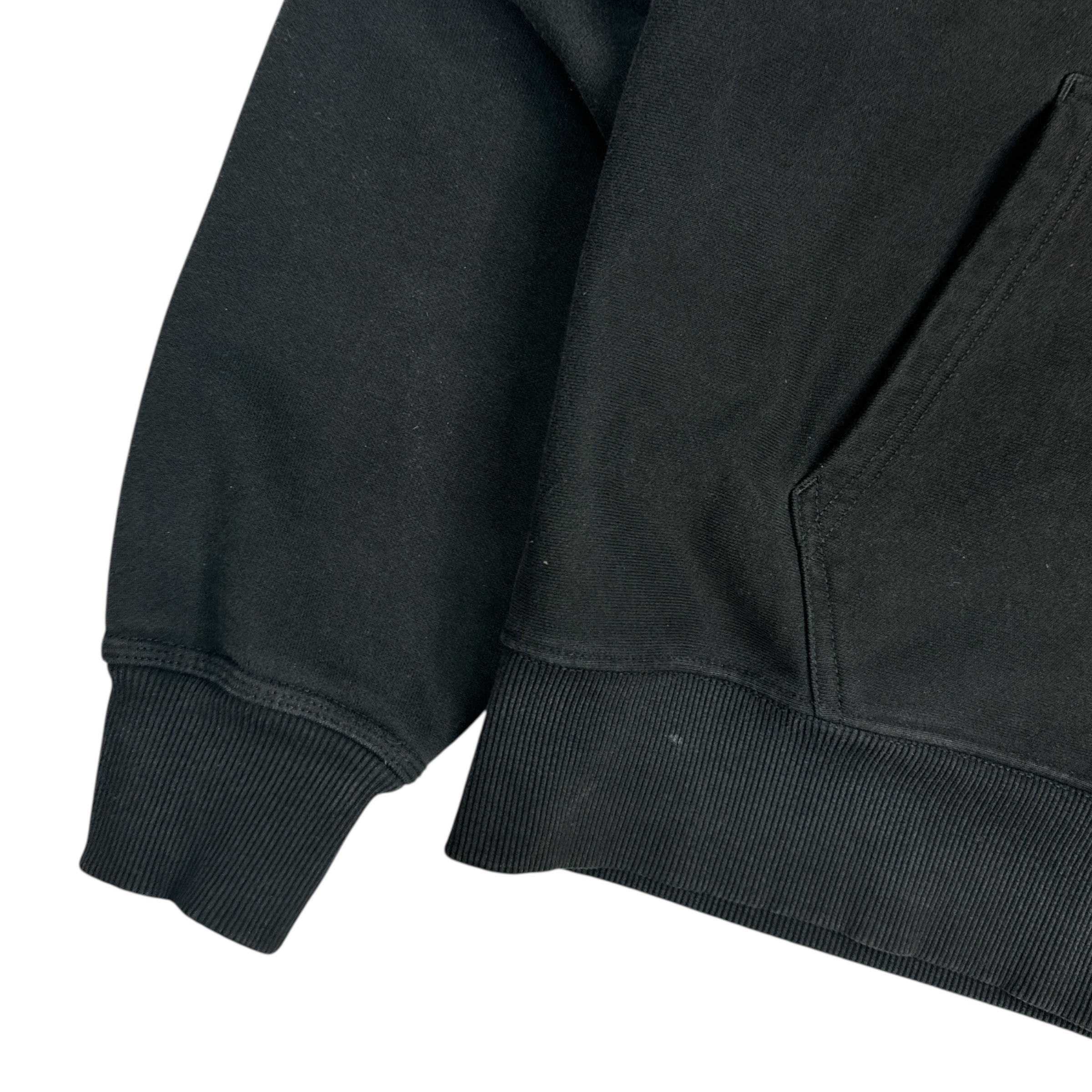 Stussy Classic Logo Zip Up Hoodie Black