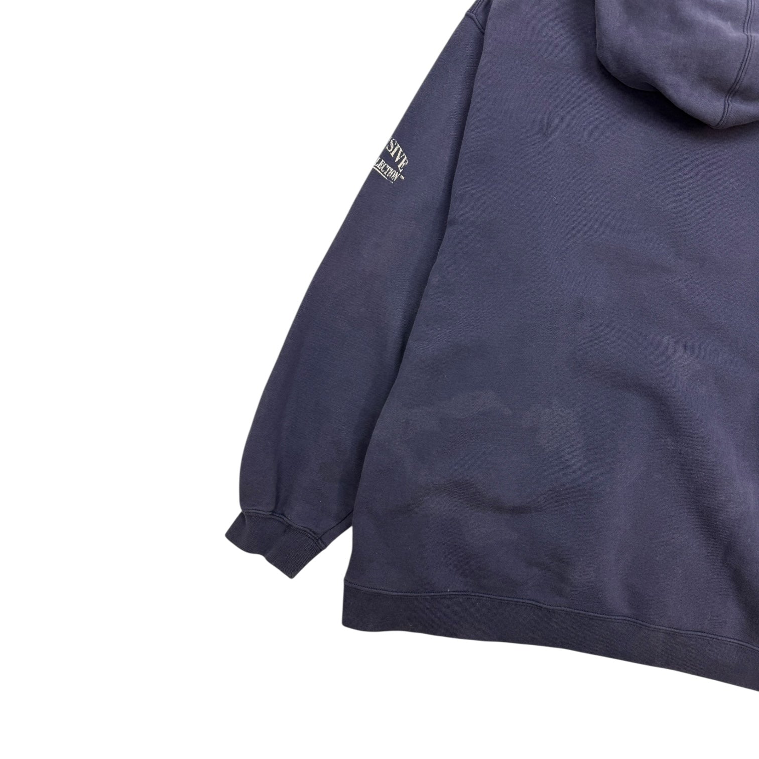 Vintage New England Patriots Super Bowl Hoodie Washed Navy