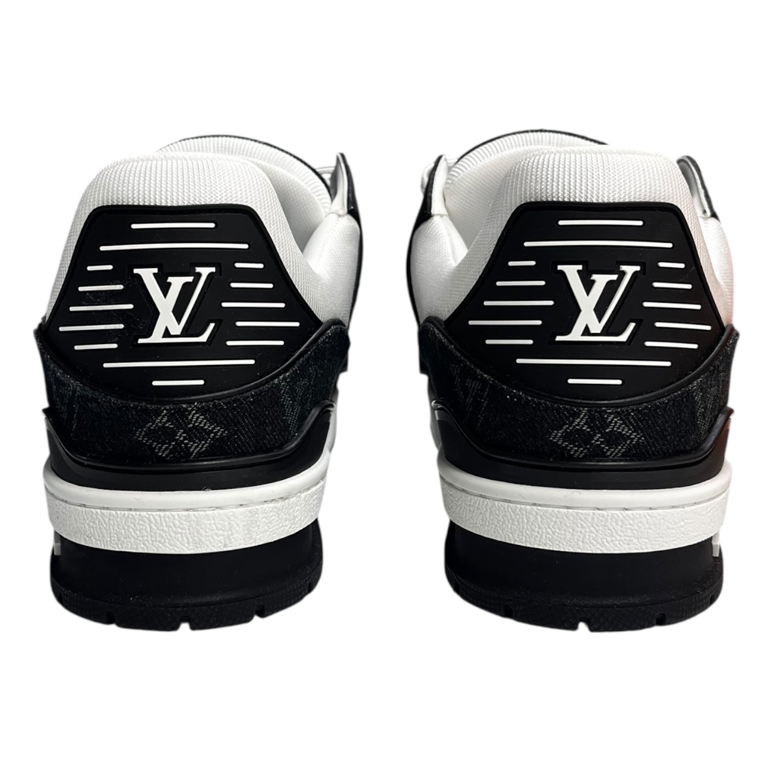 Louis Vuitton Trainer Sneaker Black/White Monogram (Used)