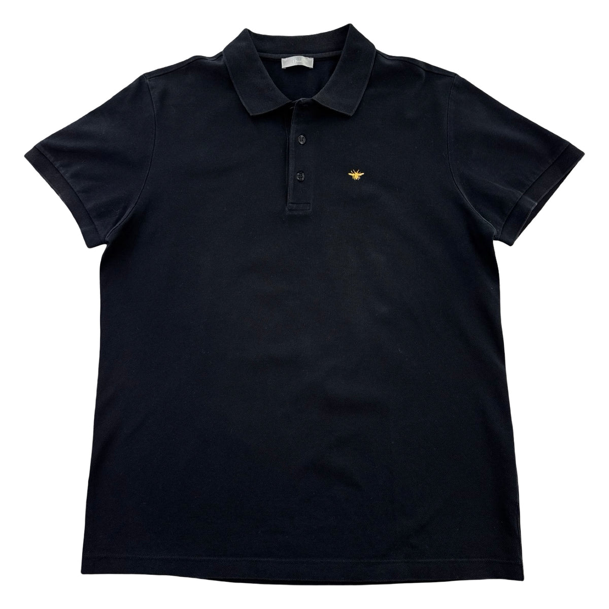 Dior Bee Logo Polo T-Shirt Black