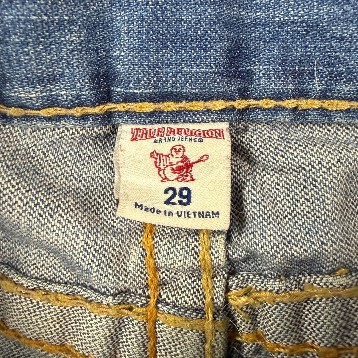 Vintage True Religion Straight Jeans Faded Blue