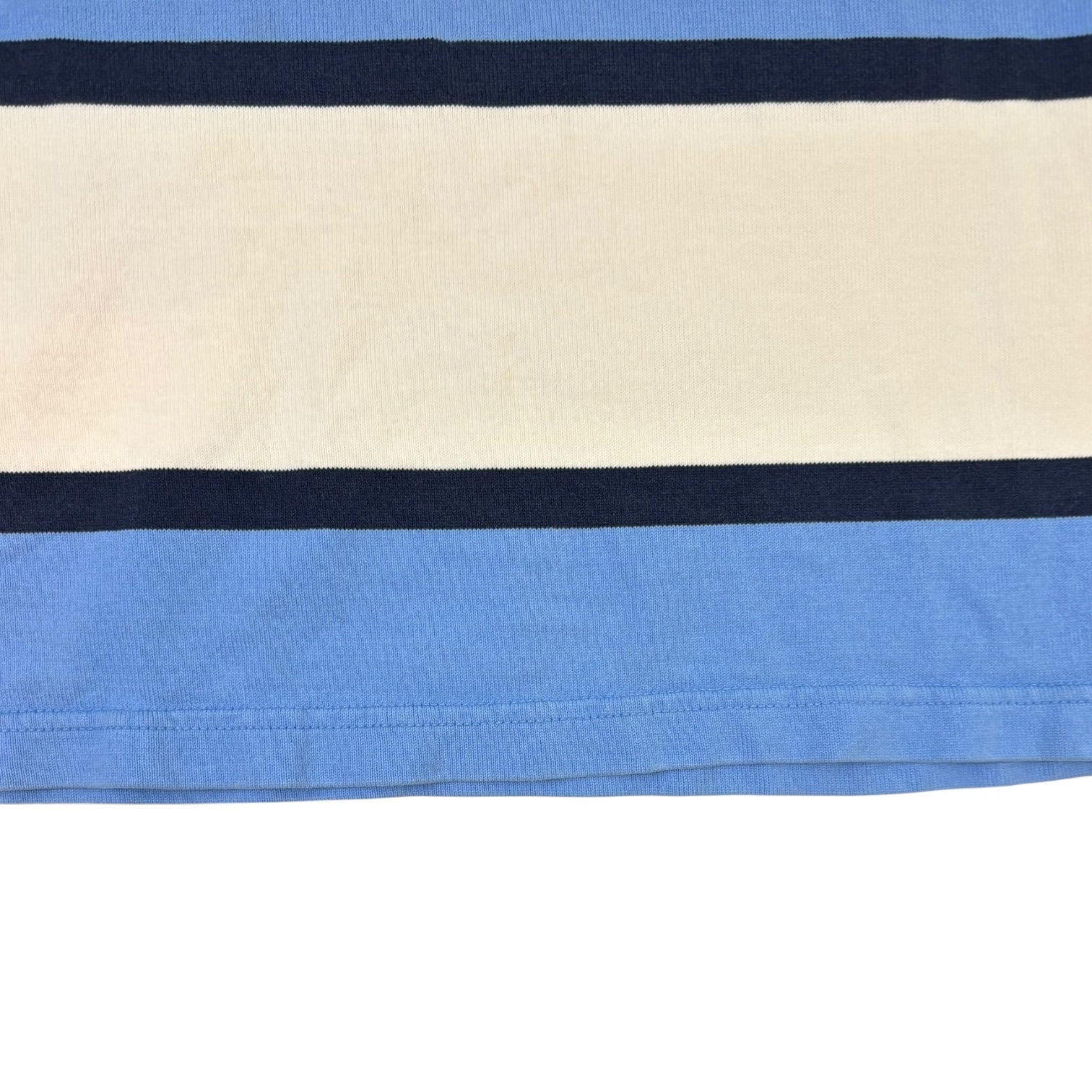 Vintage Polo Ralph Lauren Striped Polo T-Shirt Blue