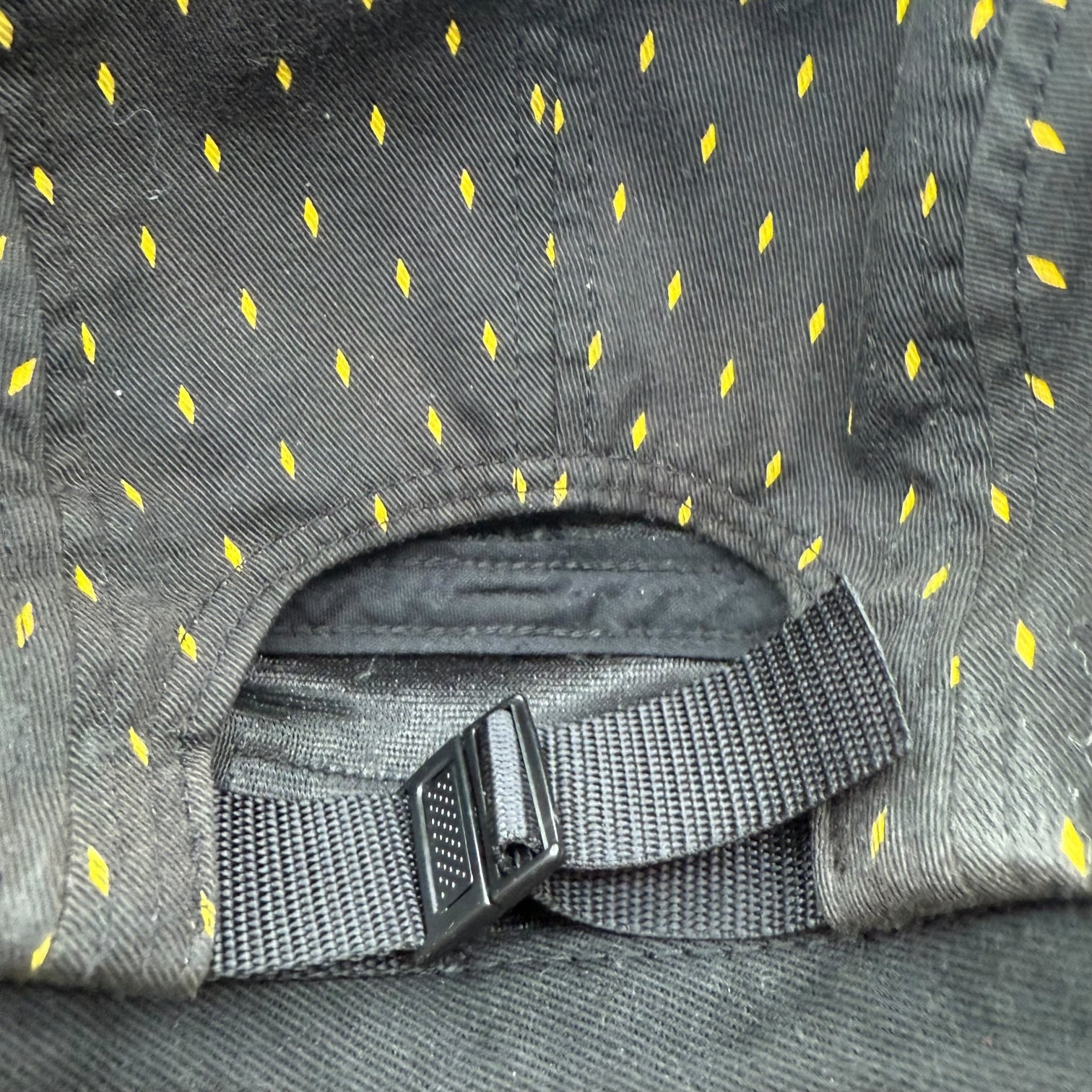Supreme 5 Panel Diamond Camper Hat SS13 Black/Yellow