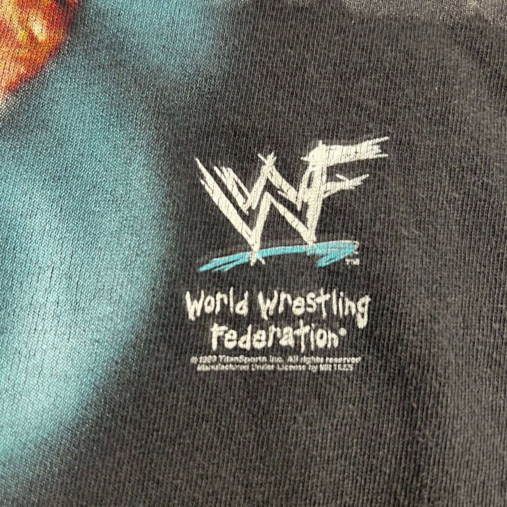 1999 Stone Cold 3:16 Smoking Skull Tee Black