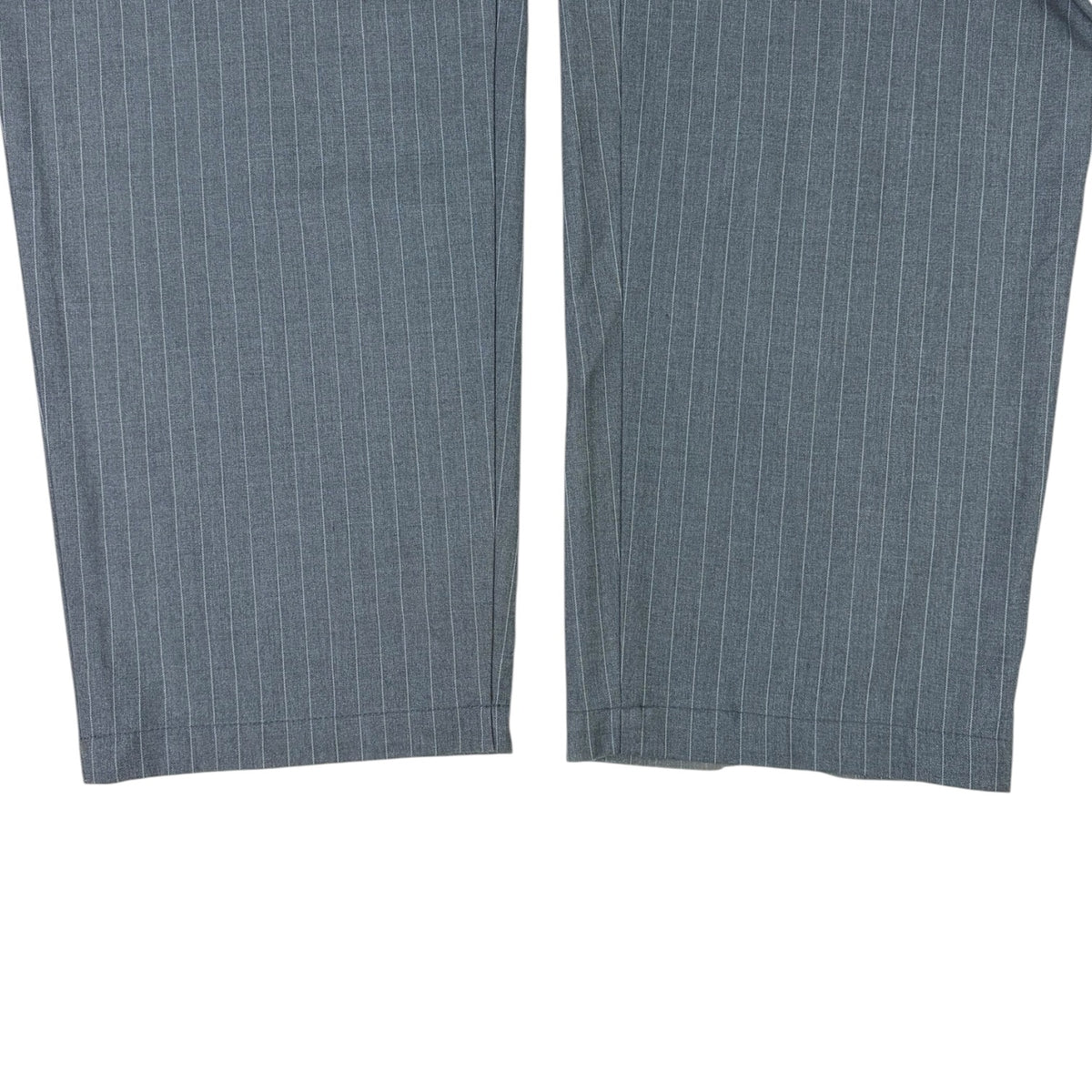 Stussy Striped Volume Pleated Trousers Grey/White