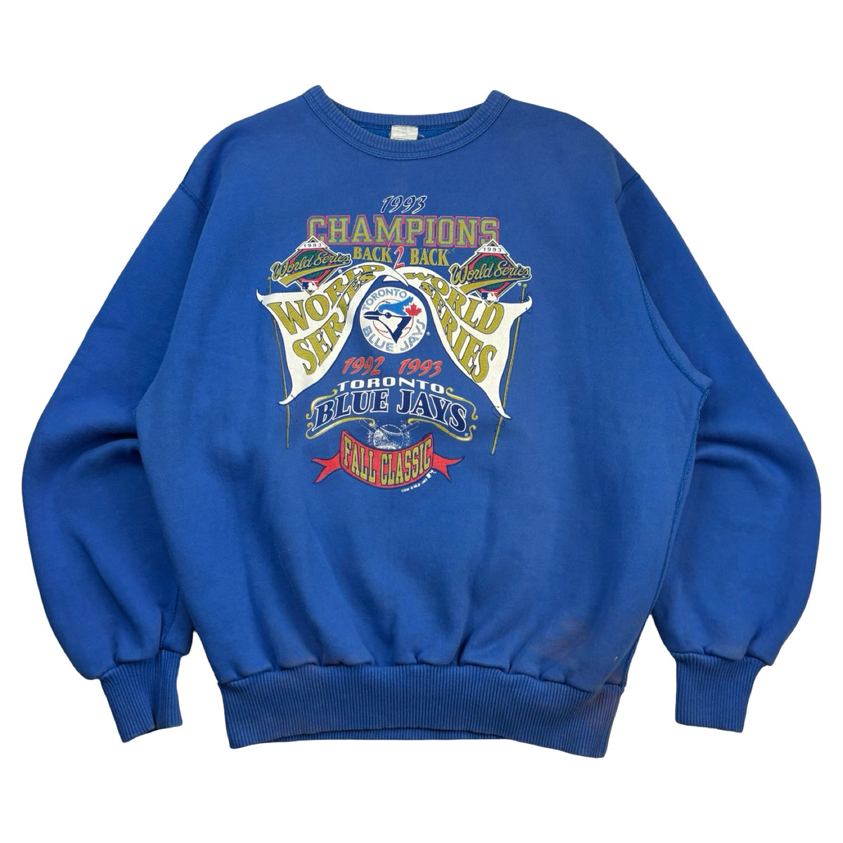 1993 Toronto Blue Jays "Back 2 Back" Champs Crew Neck