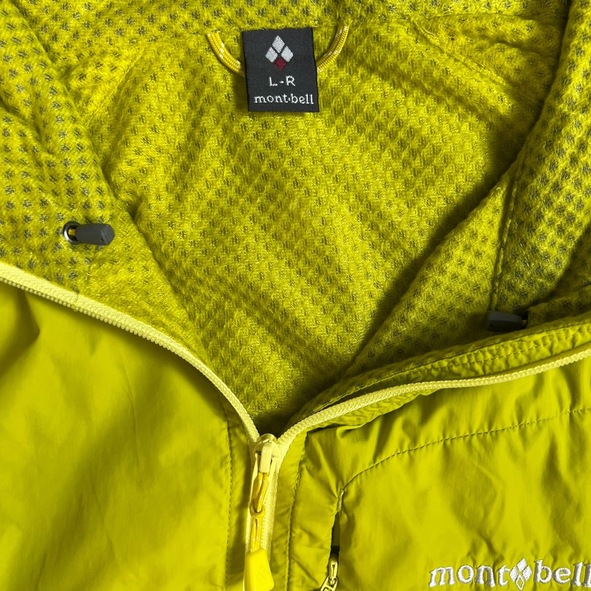 (W) Montbell Hooded Shell Jacket Lime Green