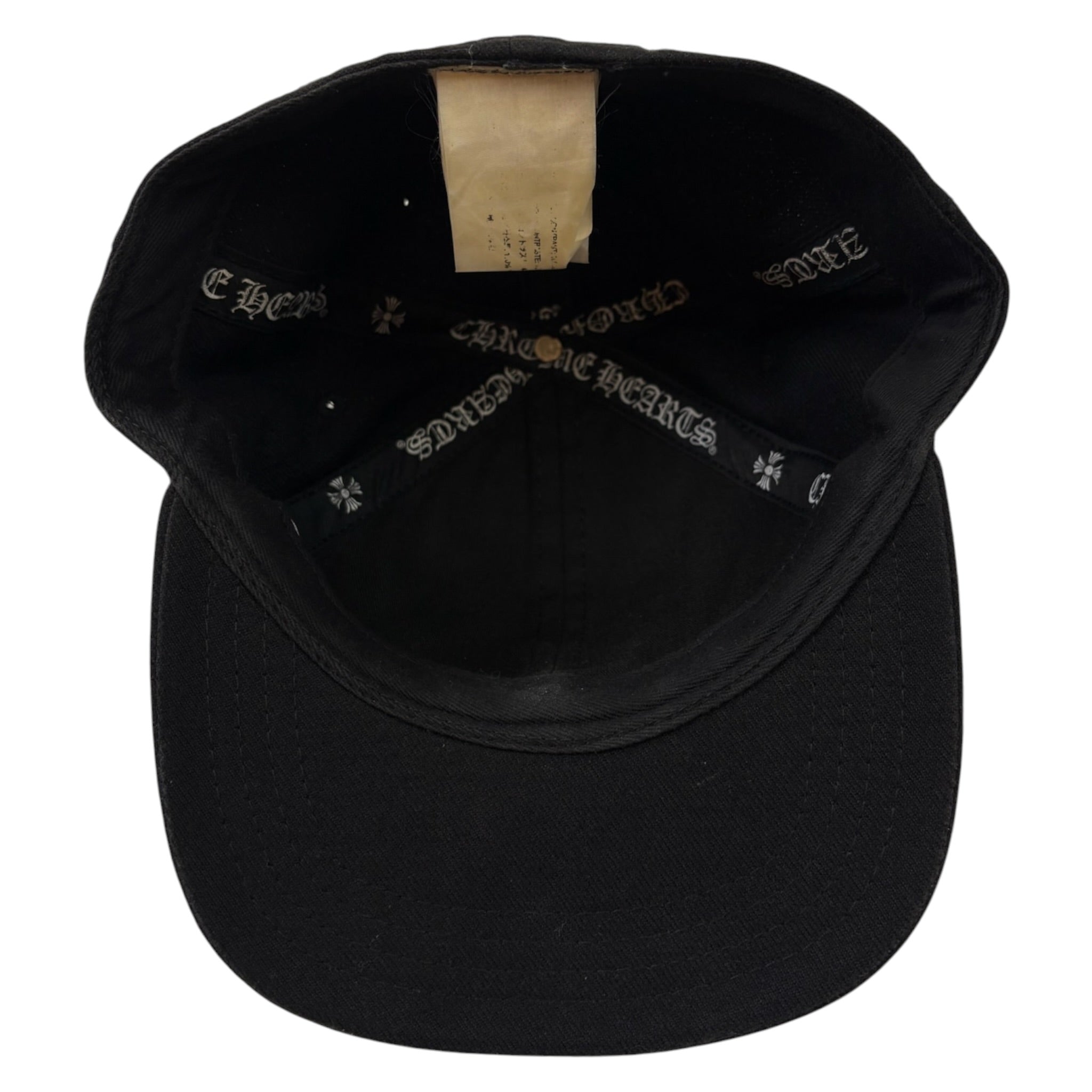 Chrome Hearts Logo Fitted Cap Black