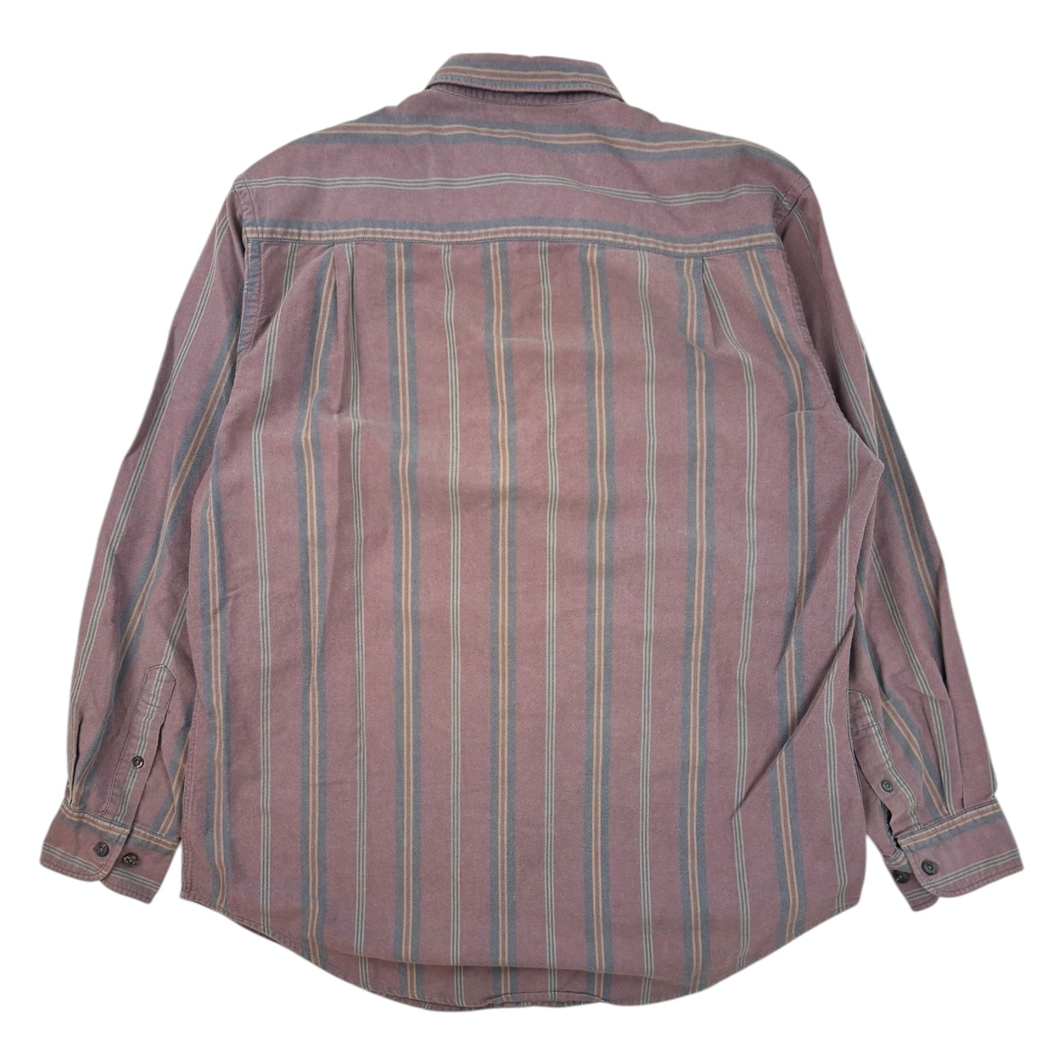 Vintage Balenciaga Pour Homme Striped Cotton Dress Shirt Mauve