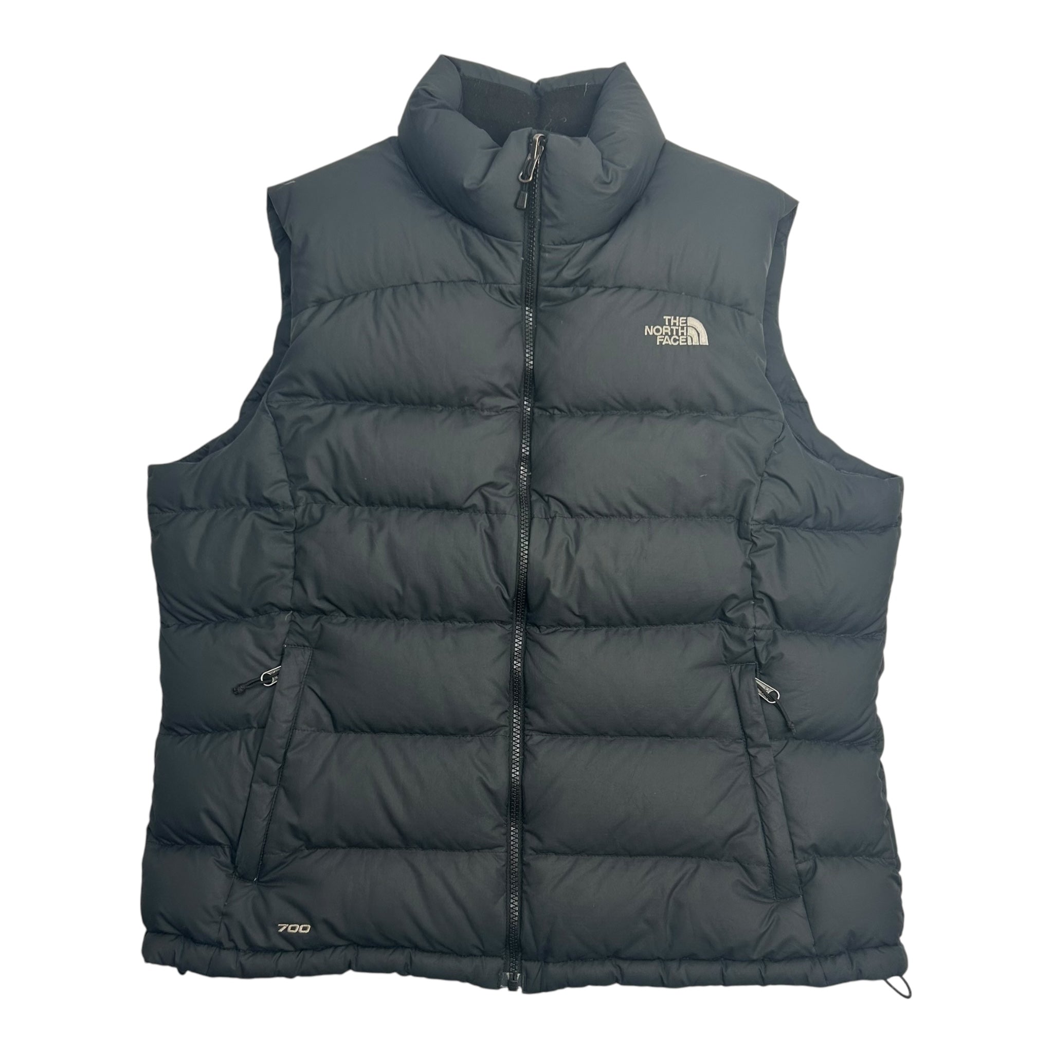 Vintage The North Face 700 Womens Puffer Vest Charcoal