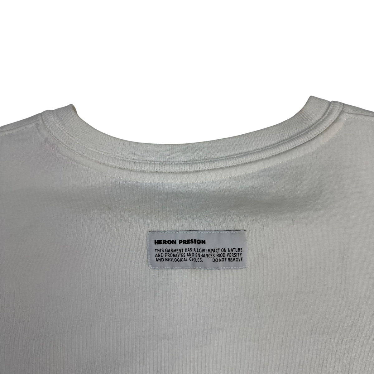 Heron Preston Split Herons Oversized Tee White