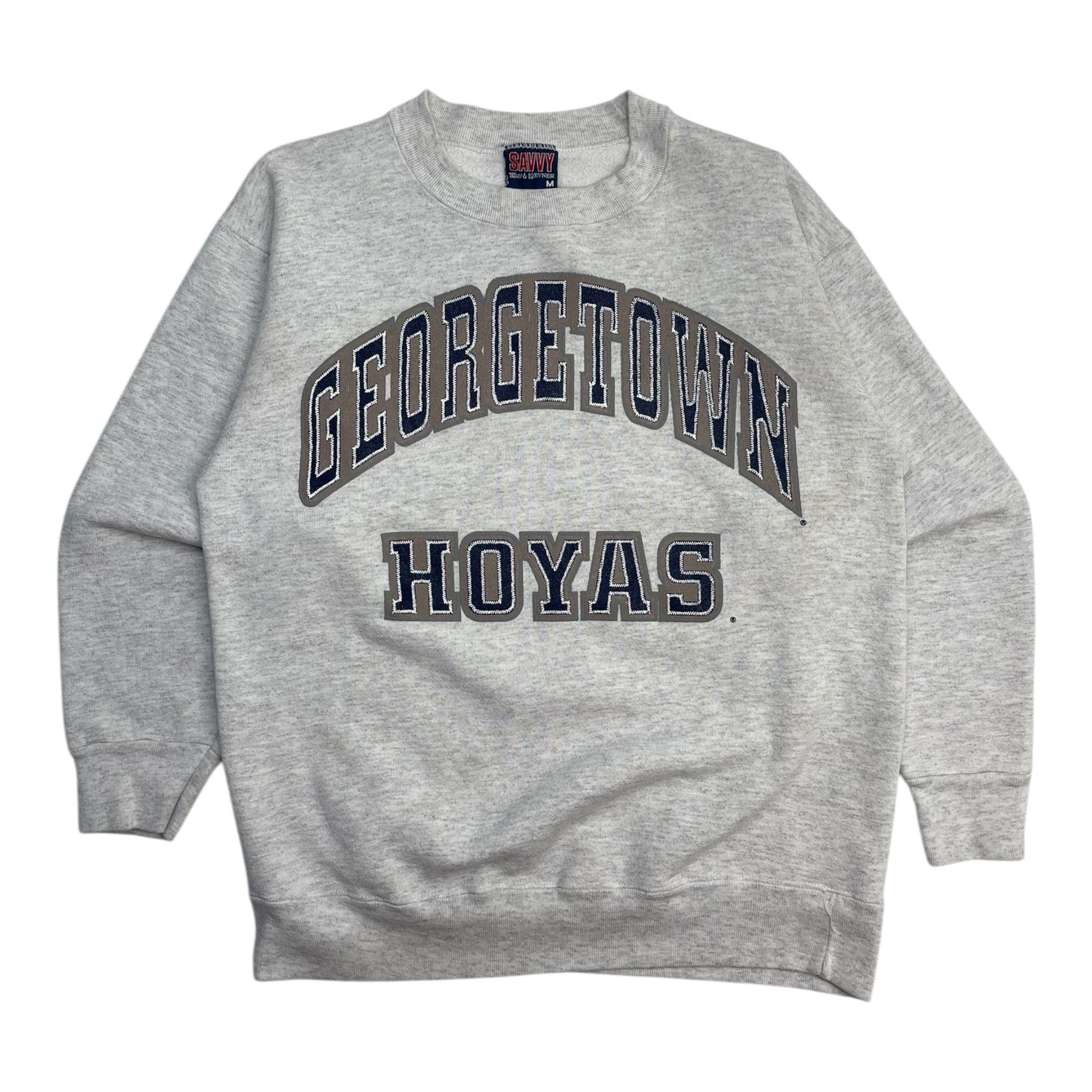 Vintage Georgetown Hoyas Crewneck Sweatshirt Oatmeal Grey