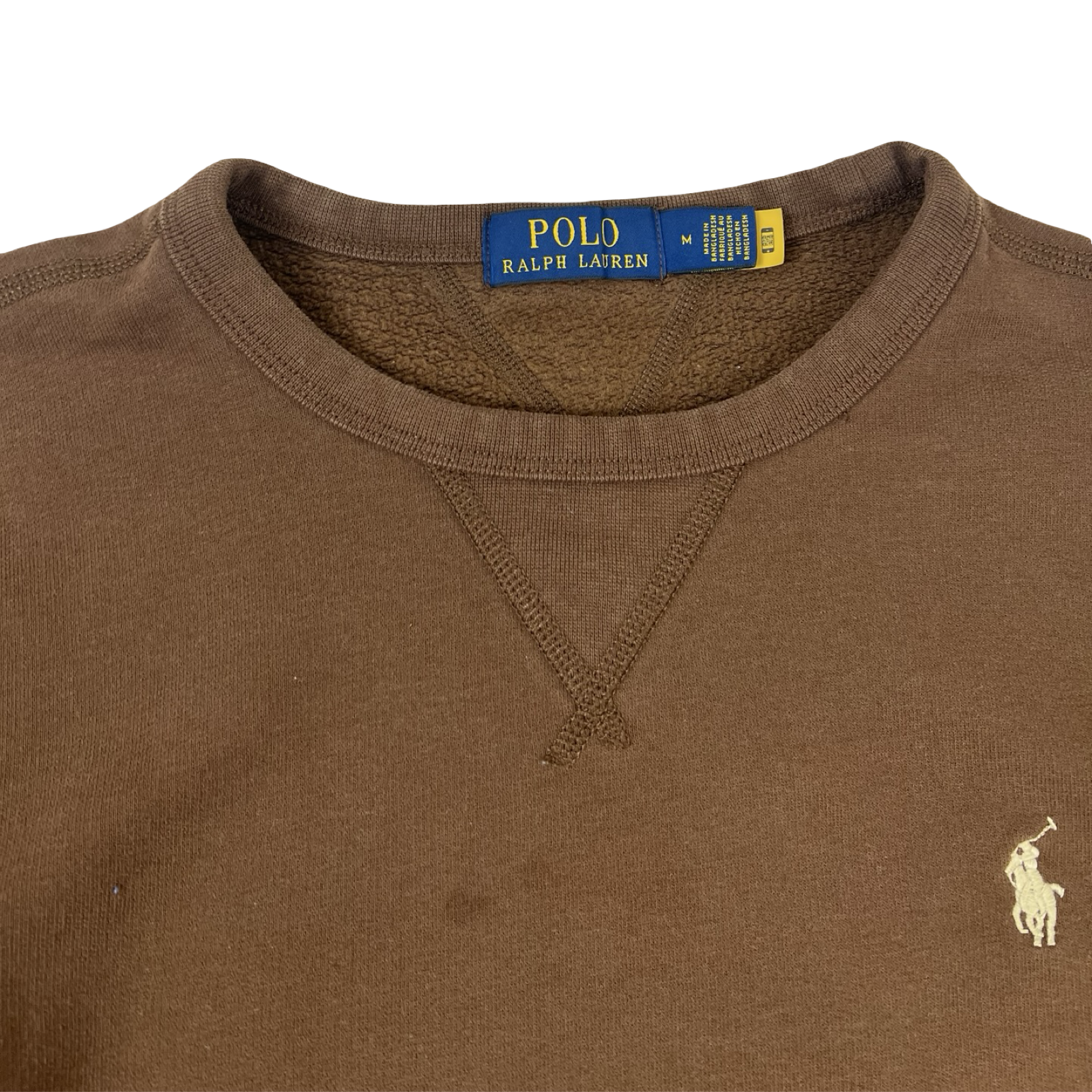 Polo Ralph Lauren Crew-Neck Fleece Sweatshirt Brown
