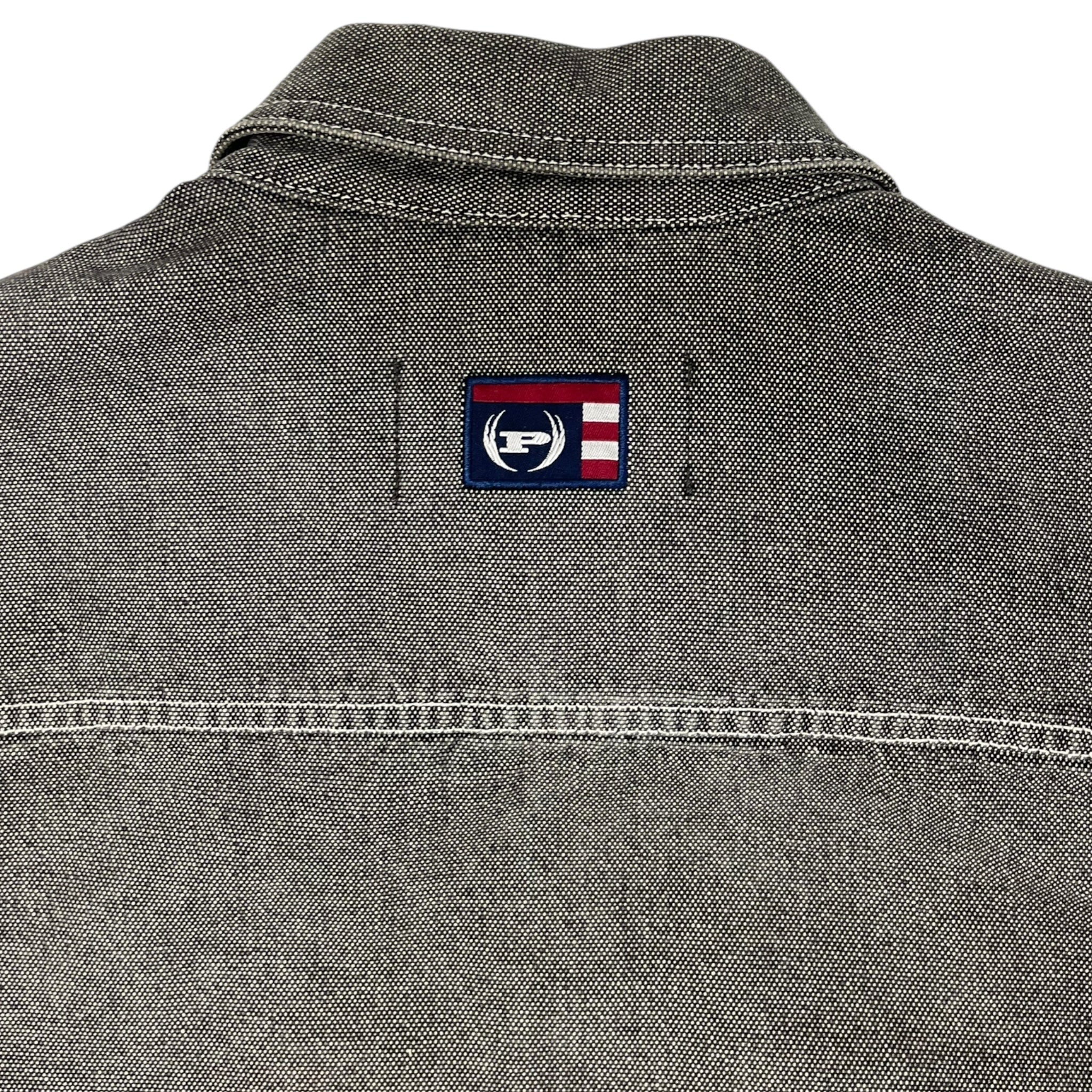 Vintage Y2K Phat Pharm Denim Jacket Grey