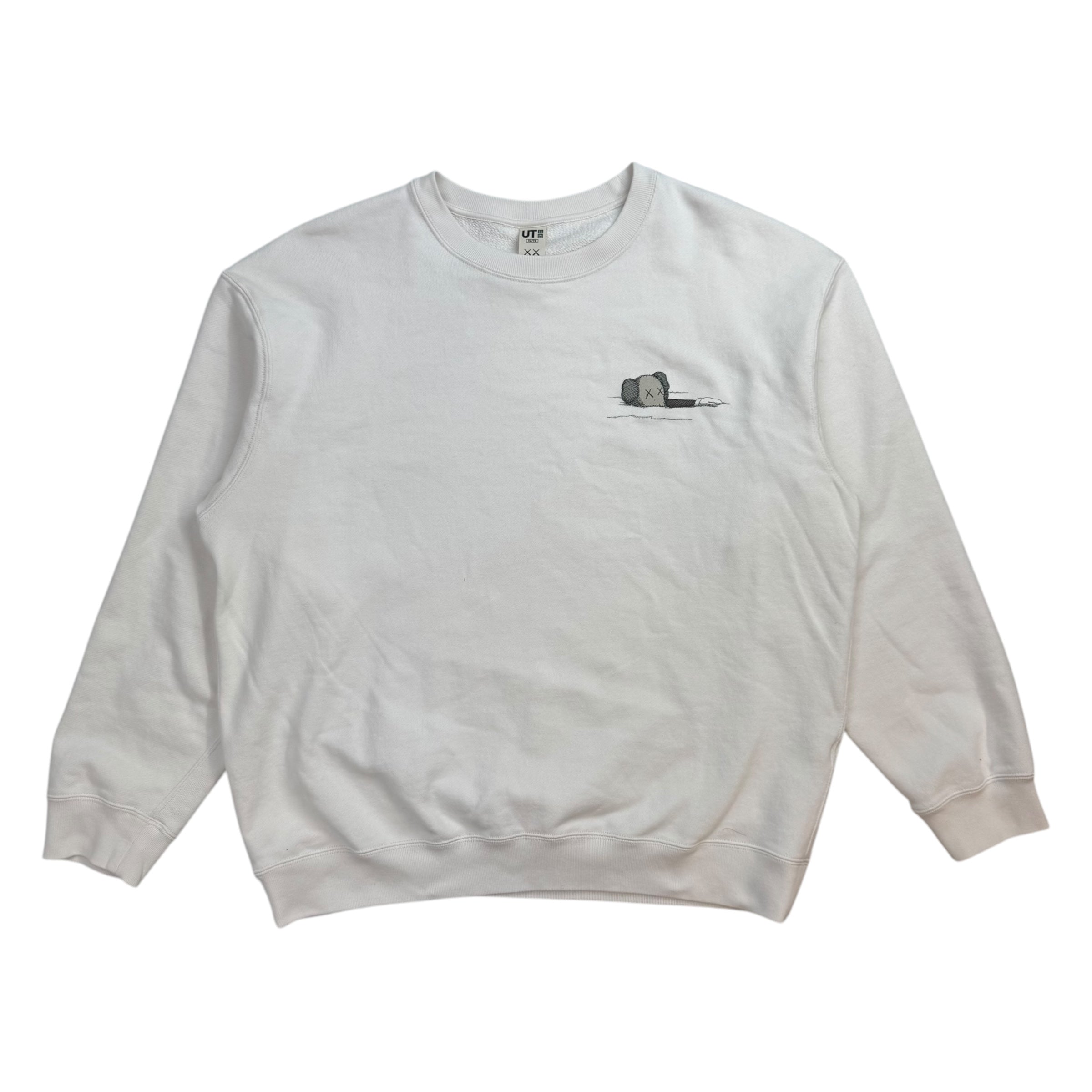 Kaws x Uniqlo Crewneck White