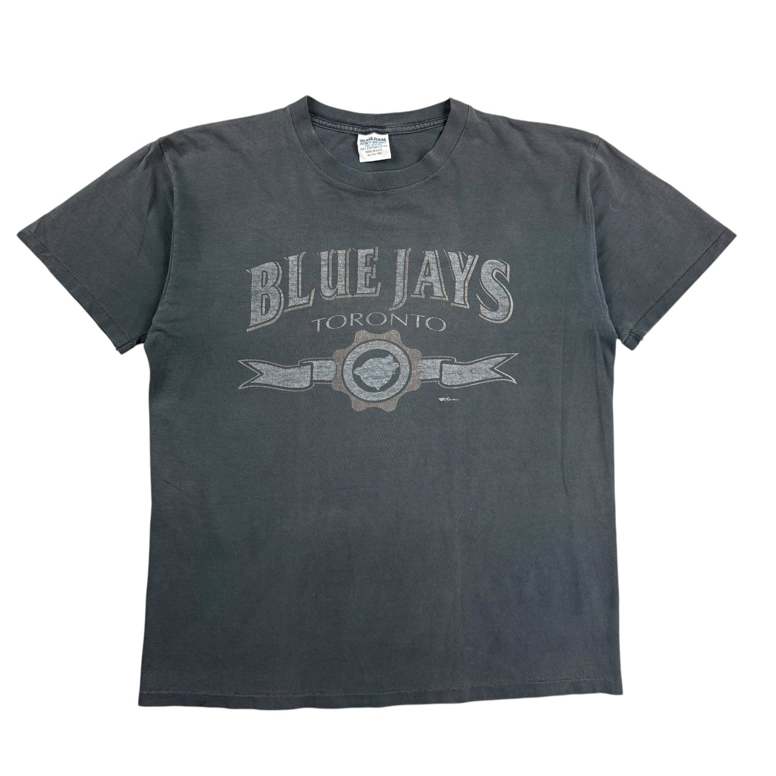 Vintage Toronto Blue Jays Script Tee Faded Black