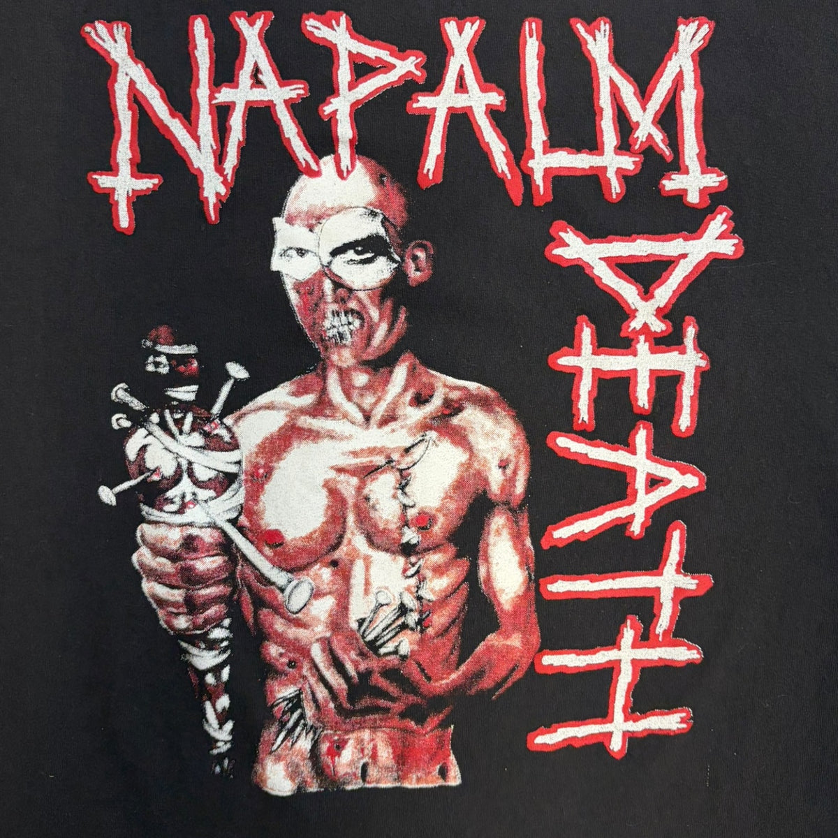Vintage Napalm Death "Utopia Banished" Promotional T-Shirt Black