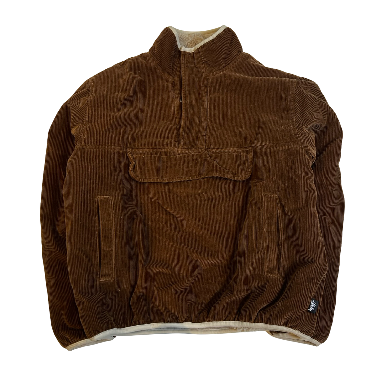 Stussy Corduroy Mock Pullover Brown