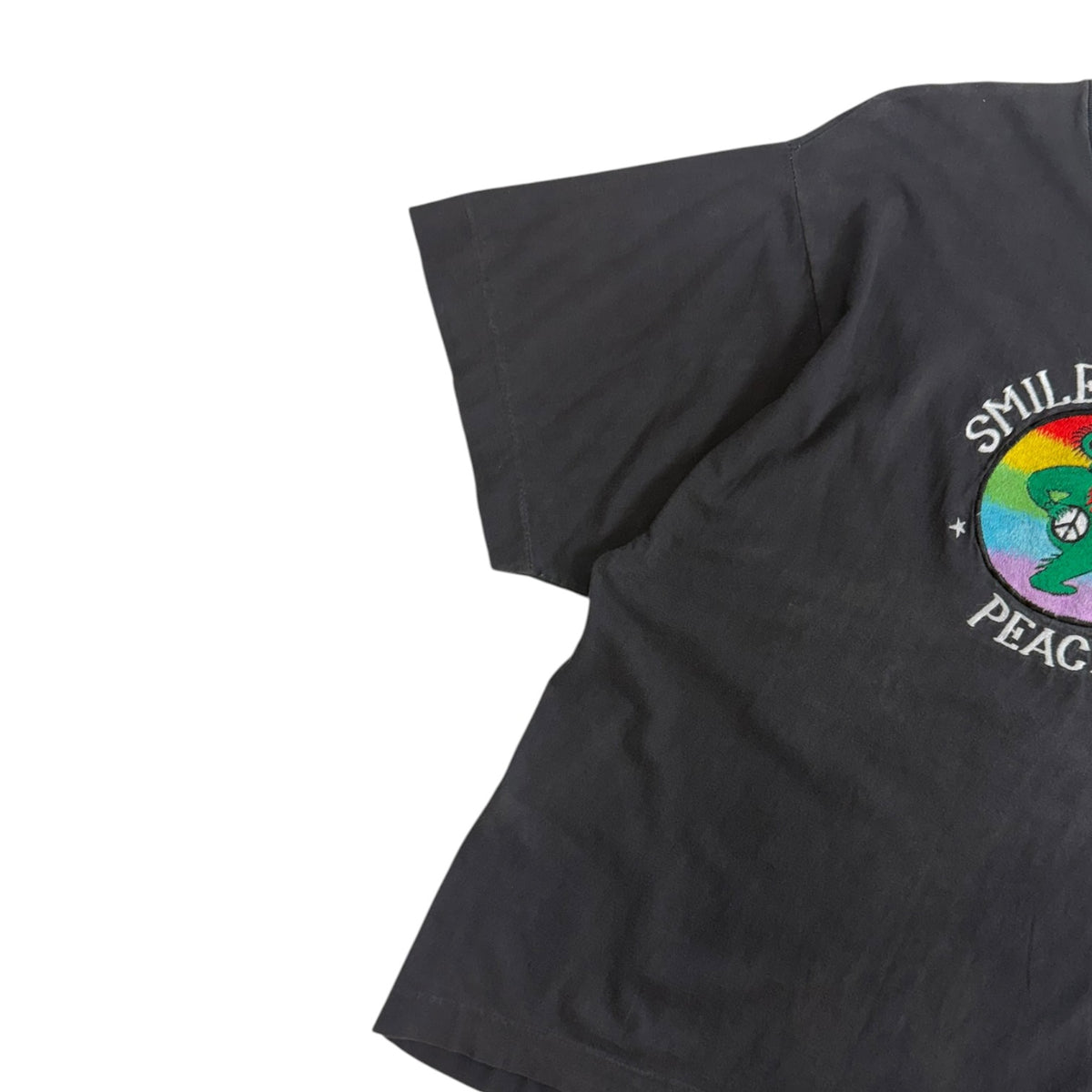 Vintage 90s Grateful Dead “Smile Smile Peace” Embroidered T-Shirt Black