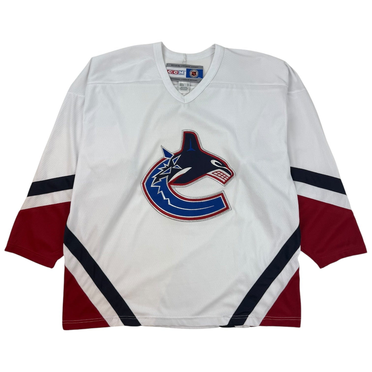 Vintage Vancouver Canucks Orca Logo CCM Jersey White