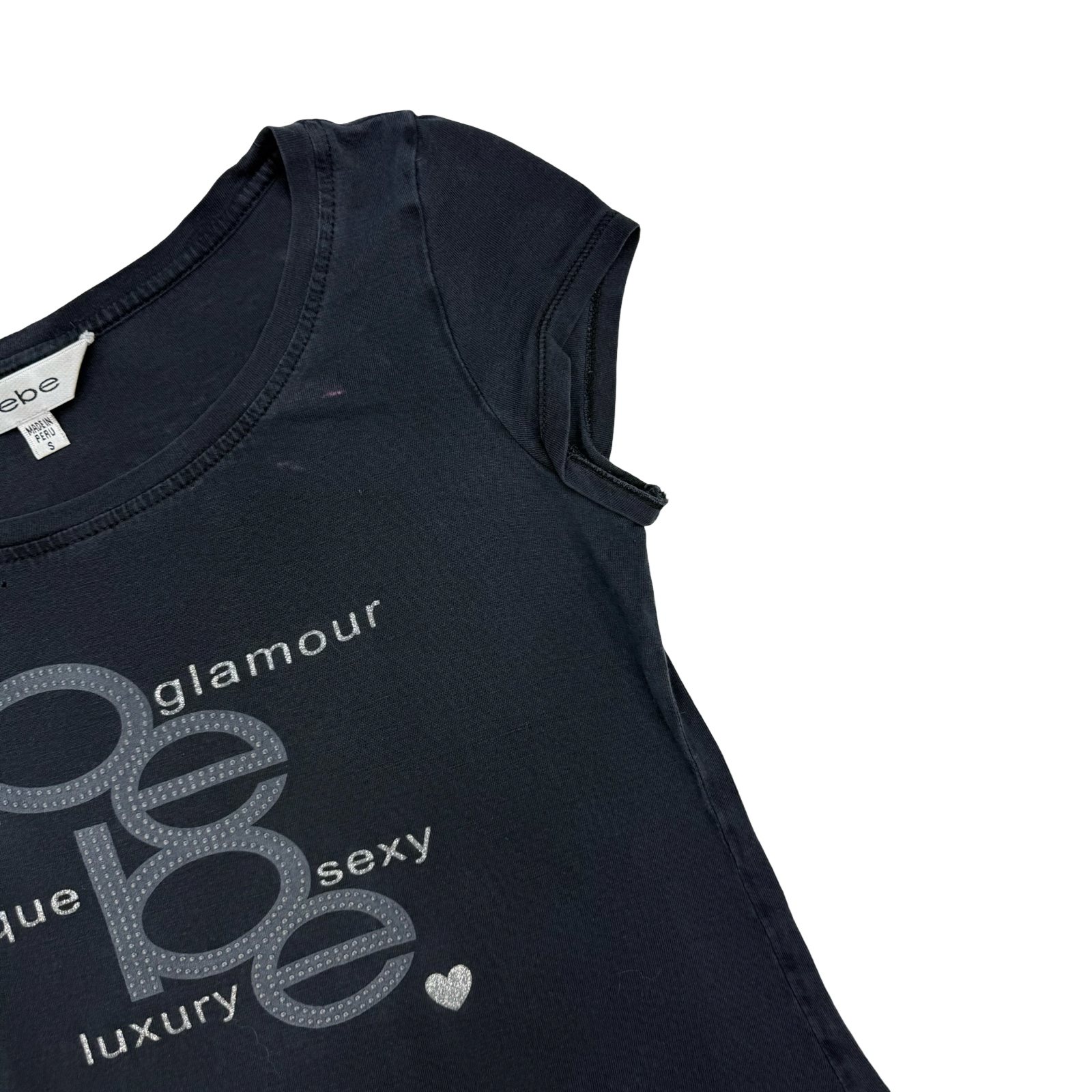 (W) Vintage BeBe Tee Black
