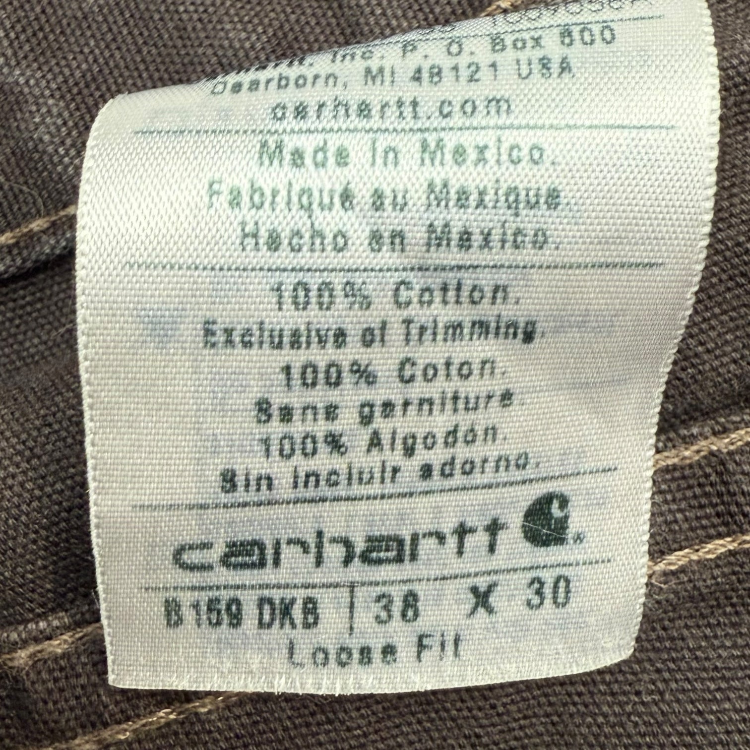 Vintage Carhartt Dunagree Pants Brown