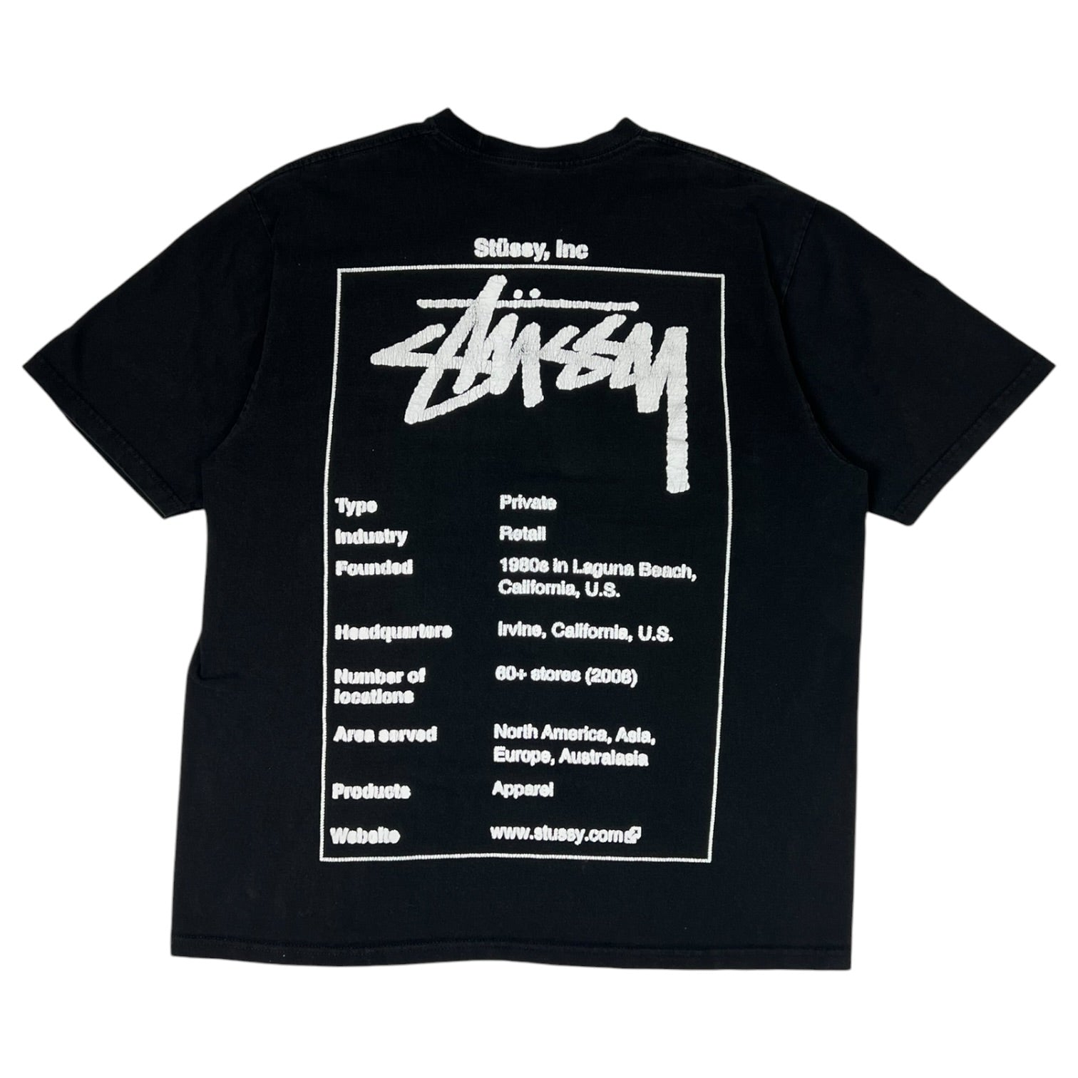 Stussy Inc T-Shirt Black