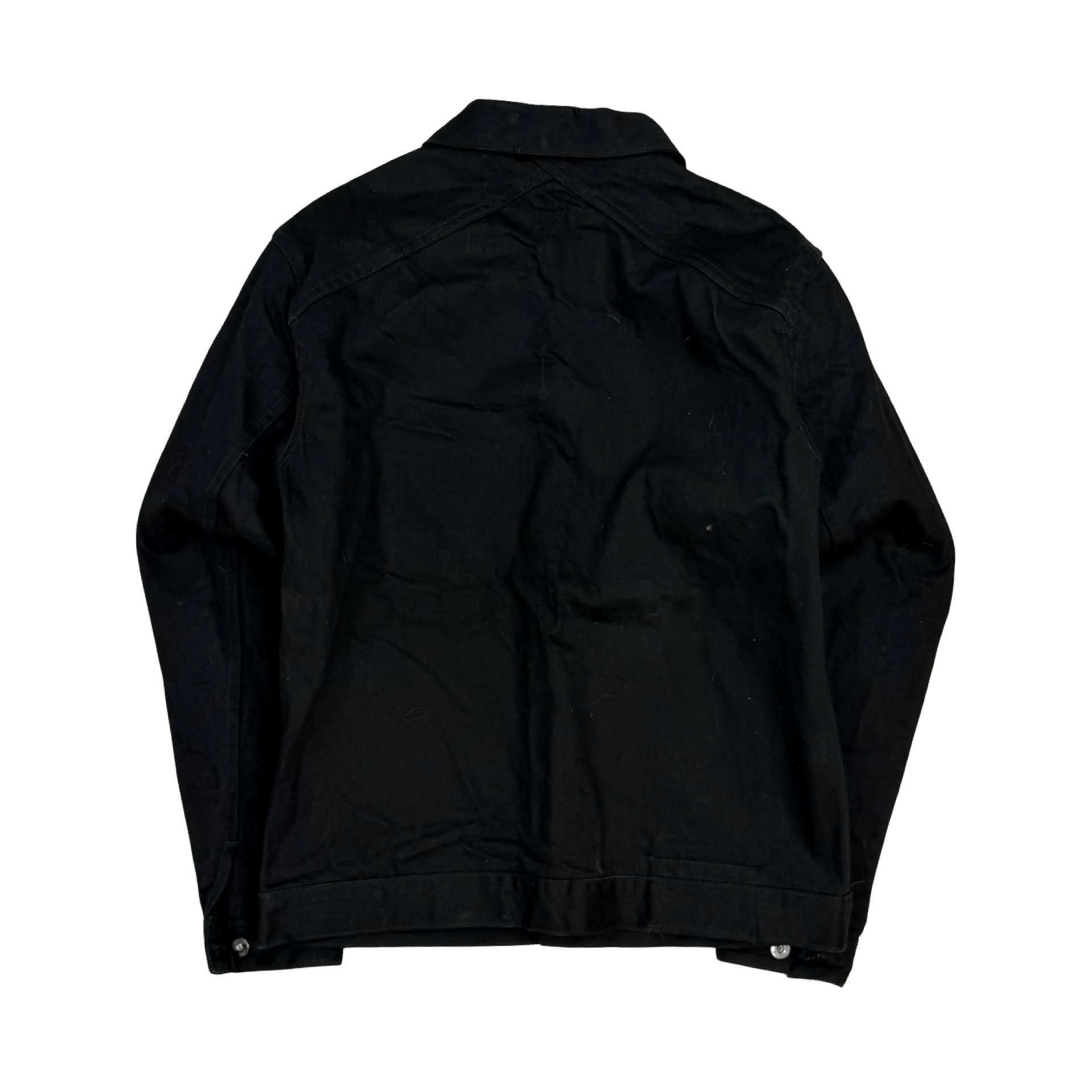 3Sixteen Shadow Selvedge Denim Trucker Jacket Black