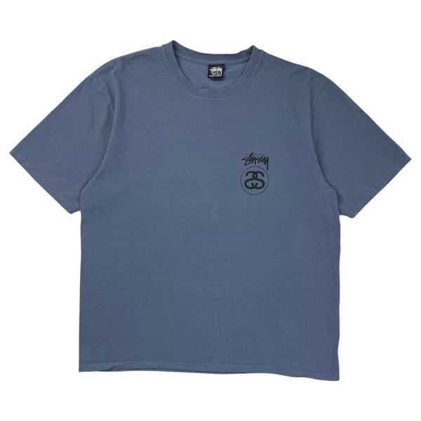 Stussy Stock Link Pigment Dyed T-Shirt Navy