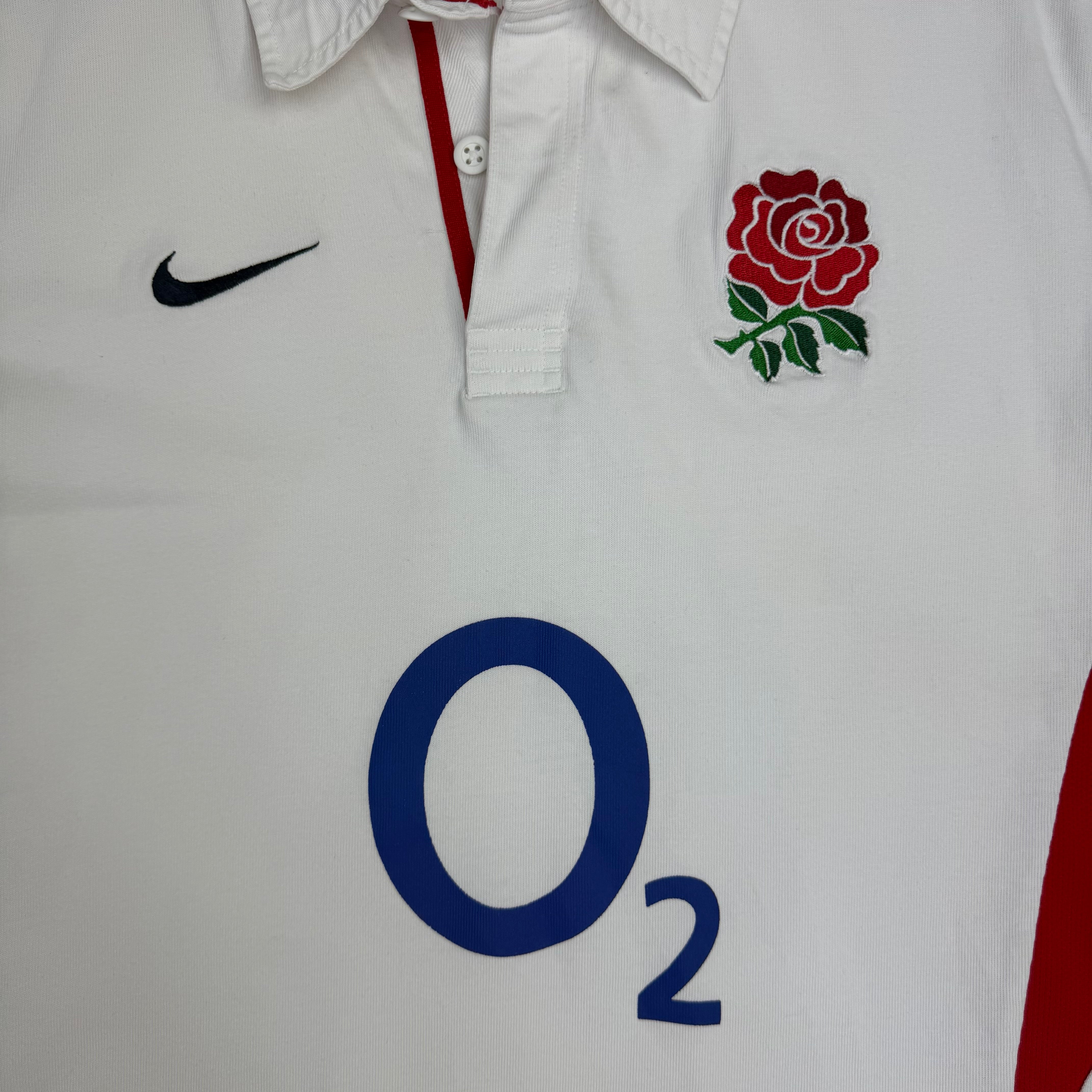 Vintage Nike England Rugby Jersey White