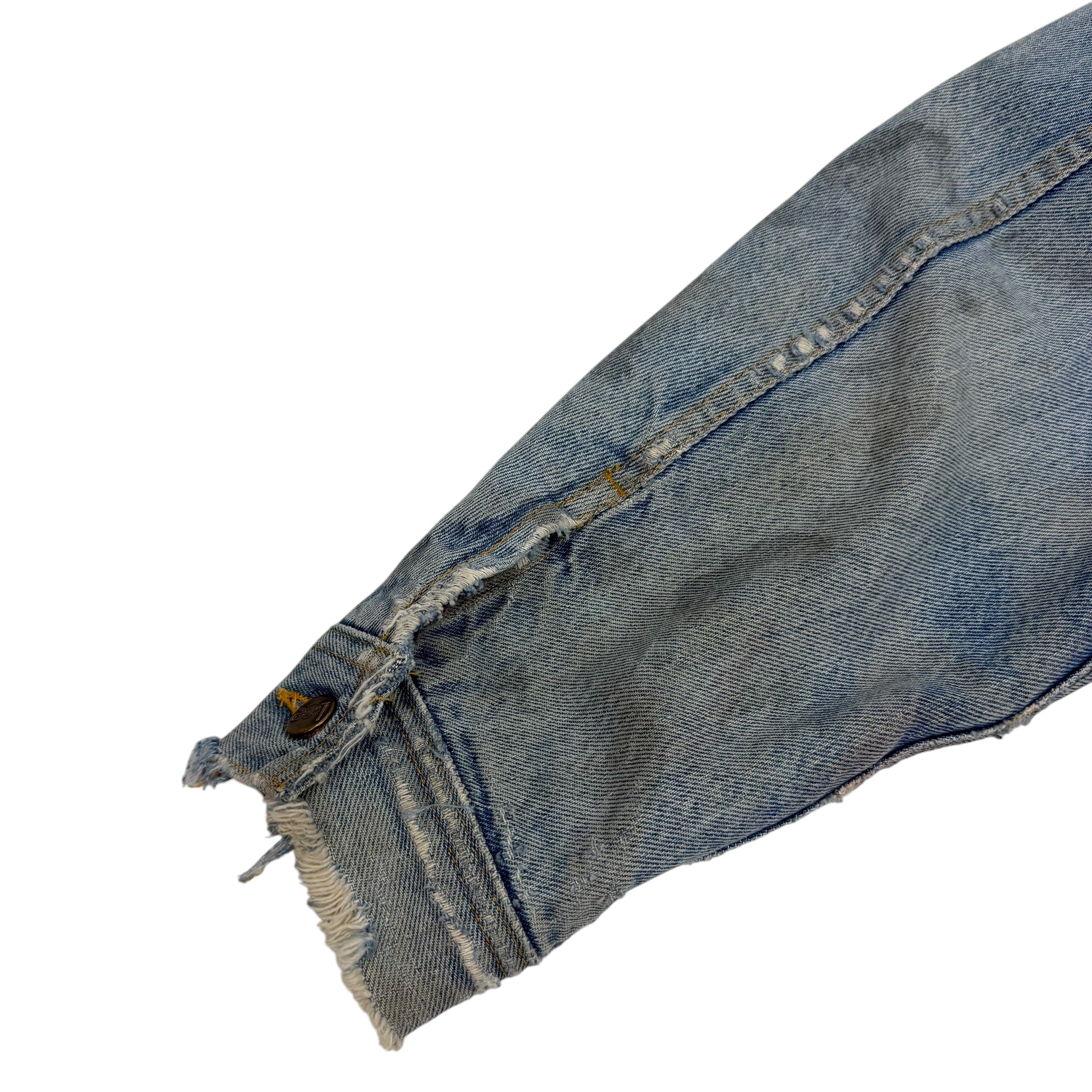 Vintage Lee Storm Rider Denim Trucker Jacket Blue