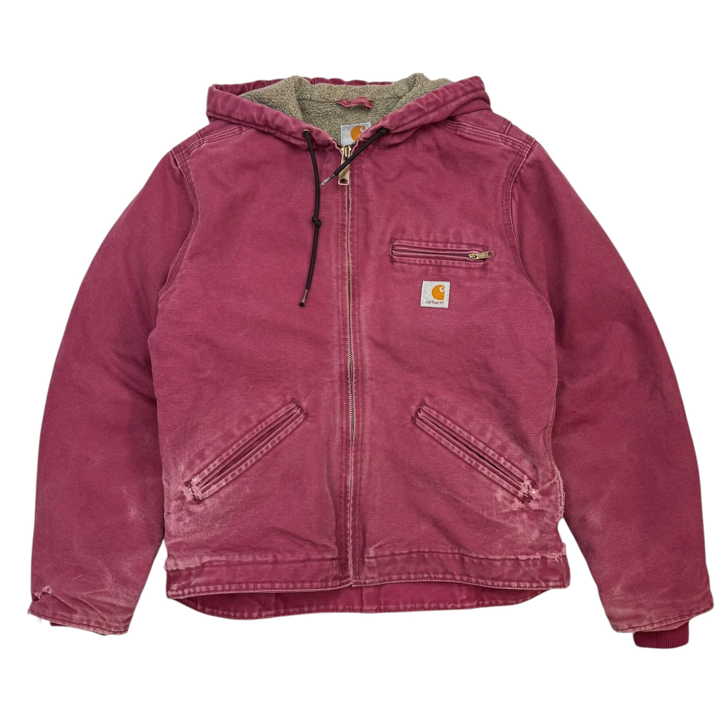 (W) Vintage Carhartt Sierra Sherpa Lined Jacket Berry