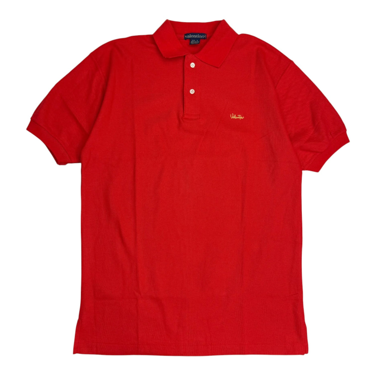 Vintage Valentino Polo Shirt Red