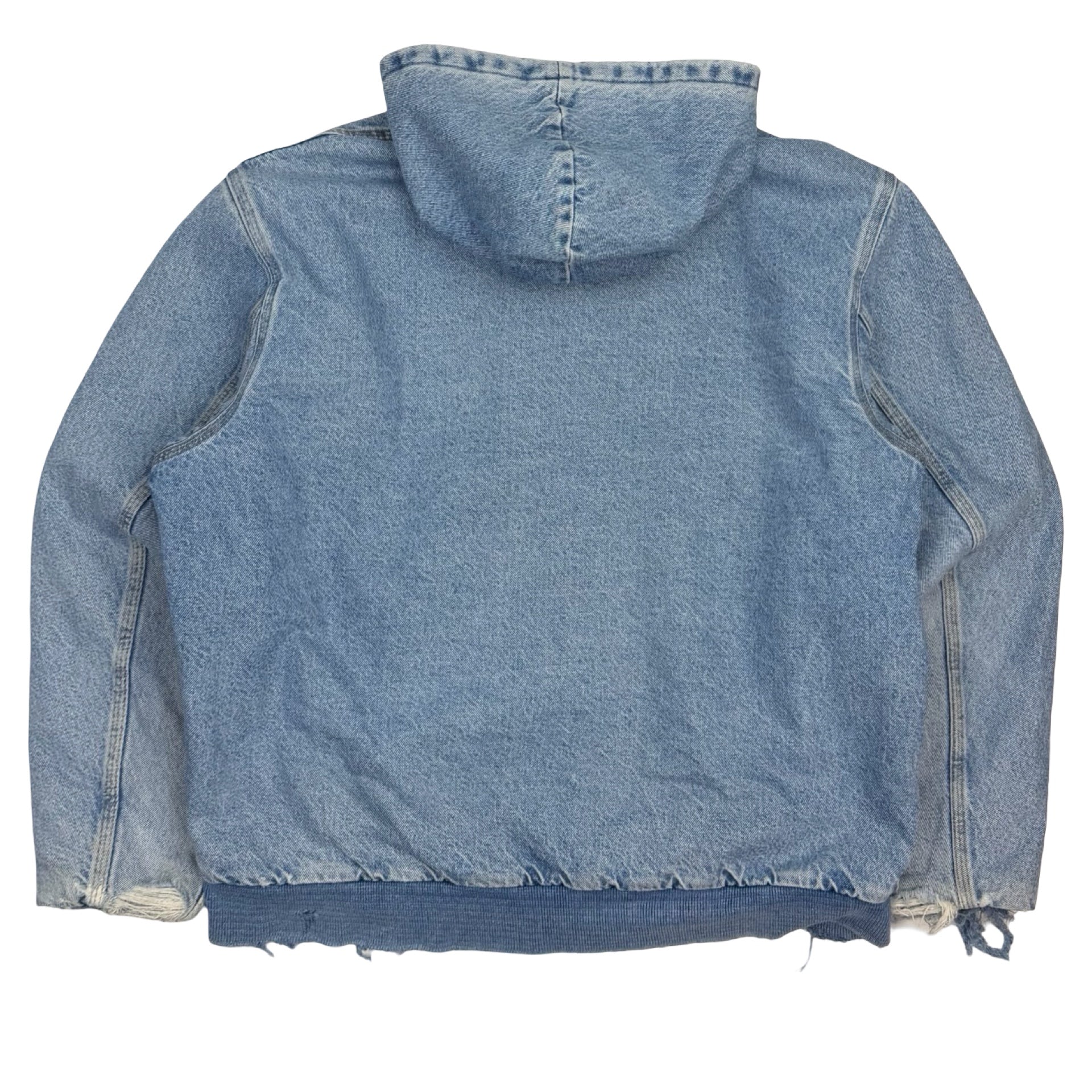 Vintage Carhartt Active Jacket Denim Blanket Lined Blue