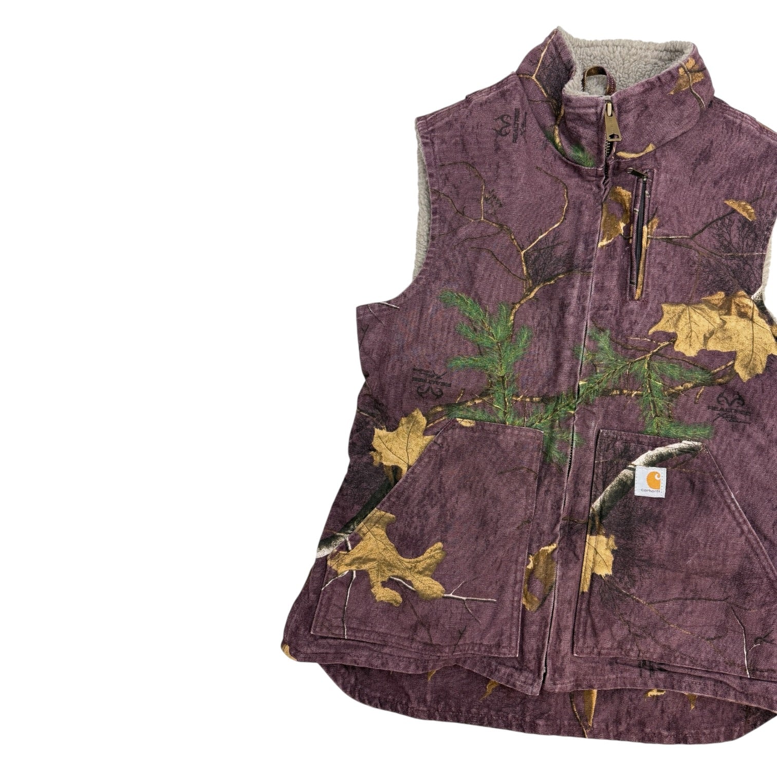 Vintage Carhartt RealTree Youth Vest Plum