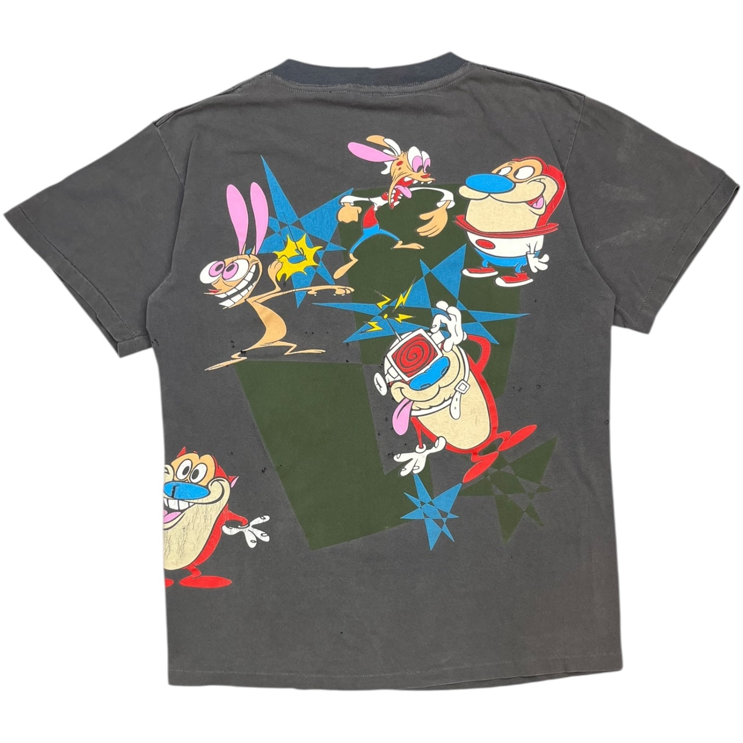 Vintage Ren & Stimpy Show Tee Faded Black