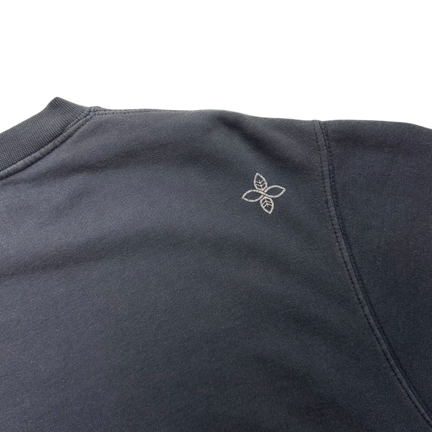 Vintage Stussy Leaf Crewneck Washed Black