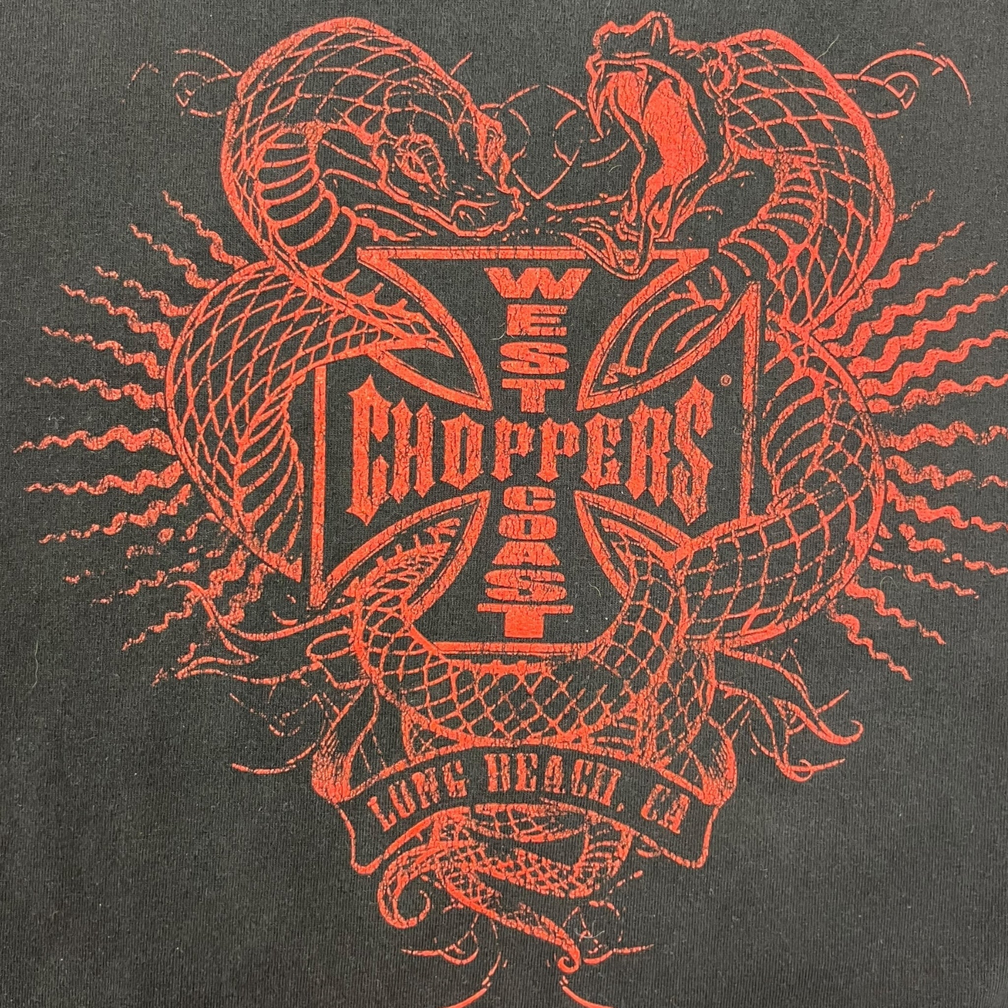 Vintage Y2K West Coast Choppers Cobra Crest T-Shirt