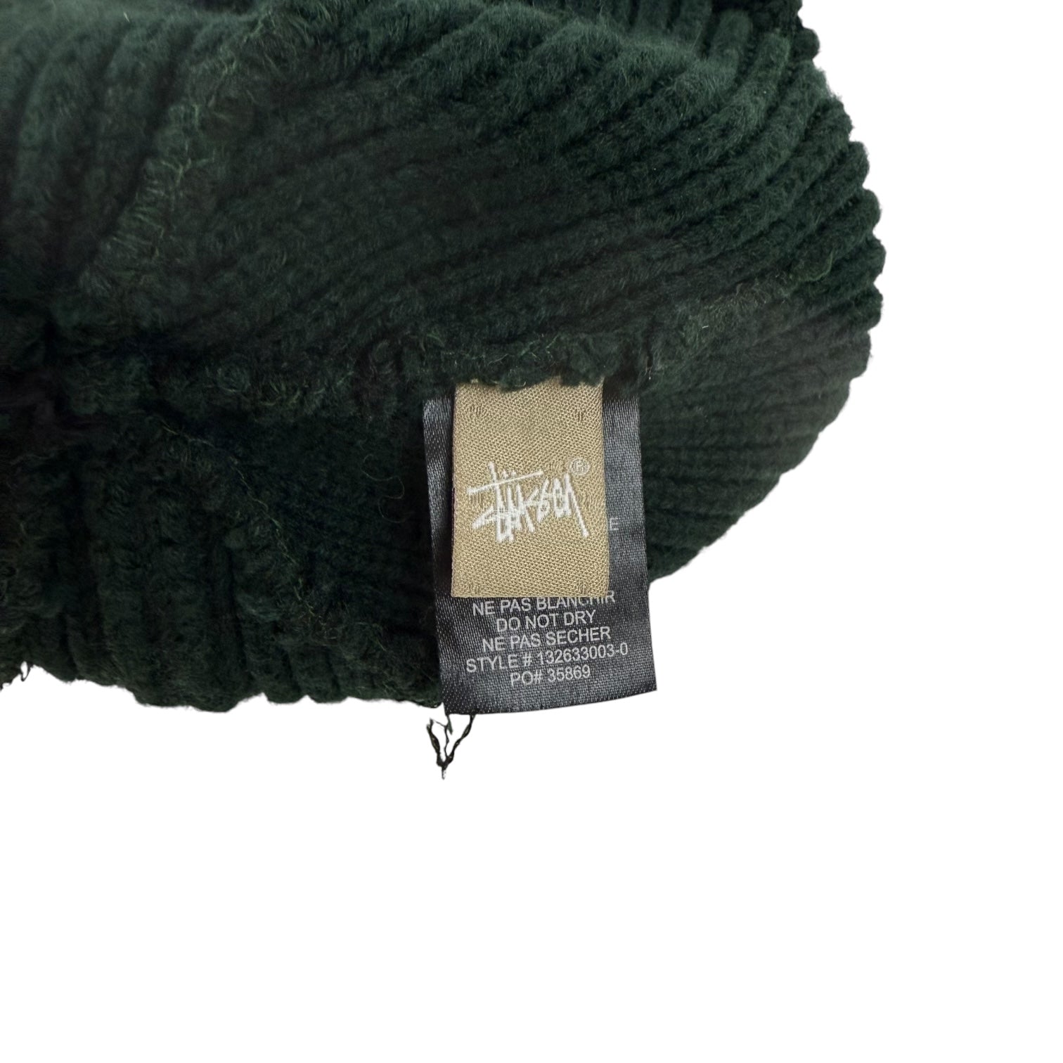 Vintage Stüssy Pom Beanie Green