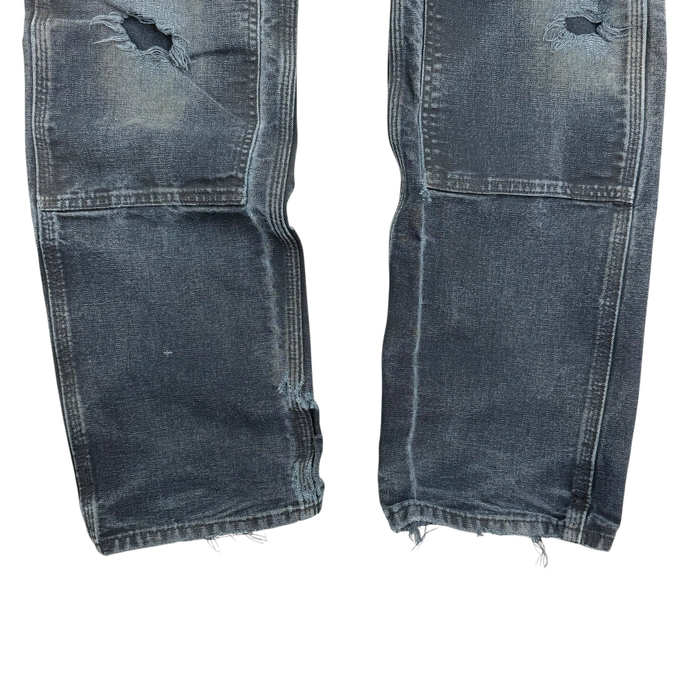 Vintage Carhartt Double Knee Pants Faded Black